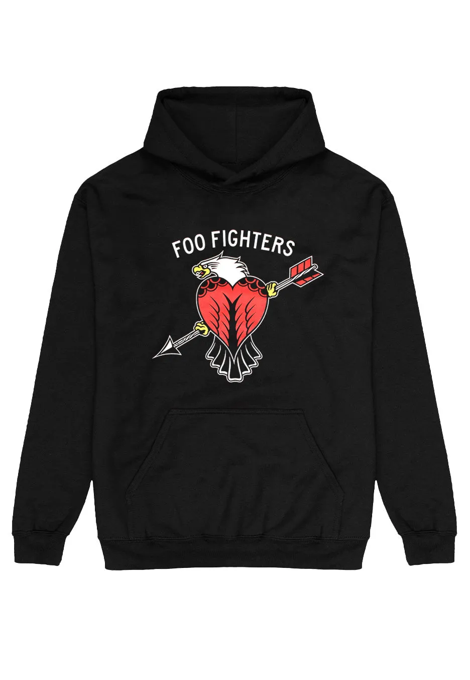 foo-fighters-eagle-tattoo-sweat-capuche-charbon-rock image 1