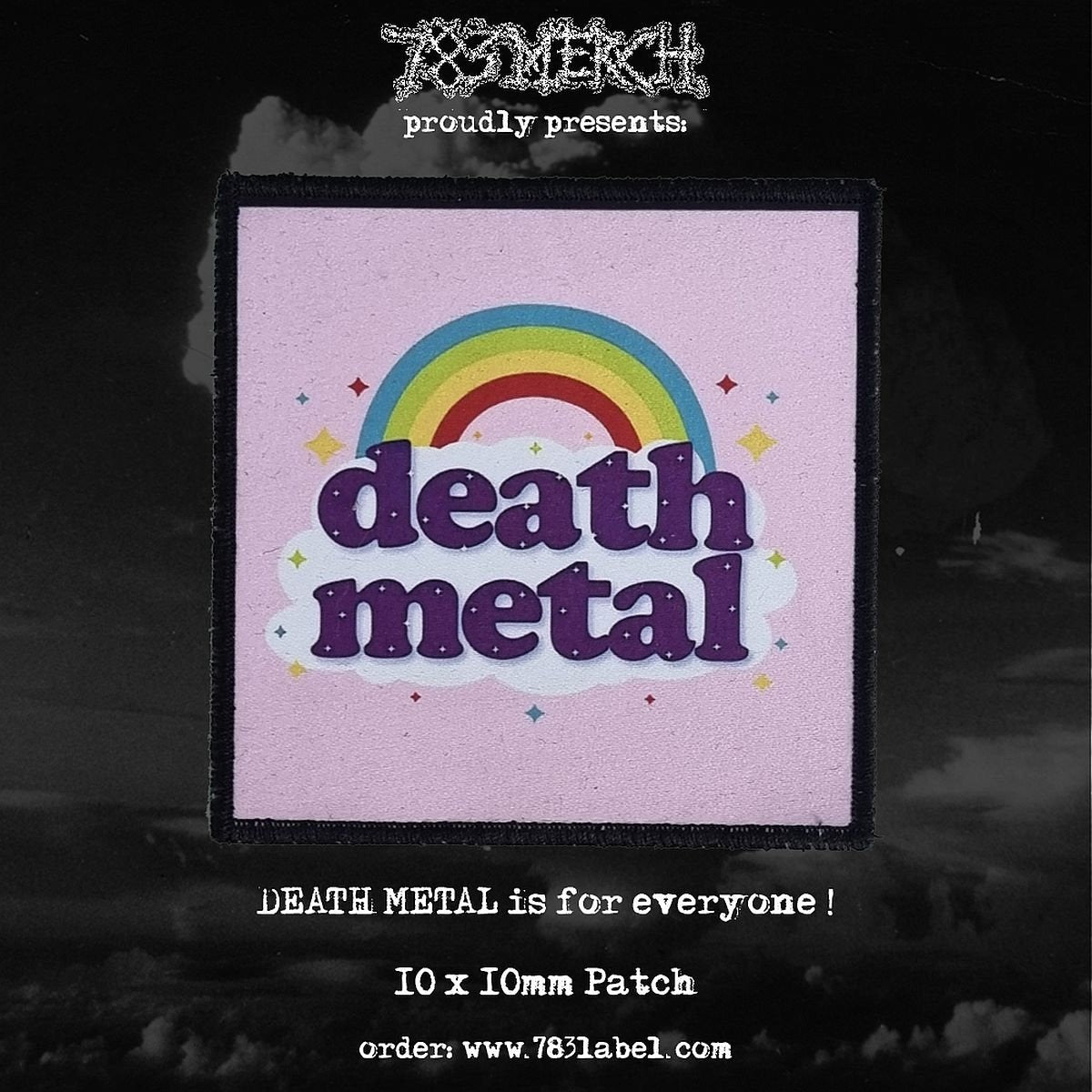 death-metal-rainbow-patch-petit-cusson image 1