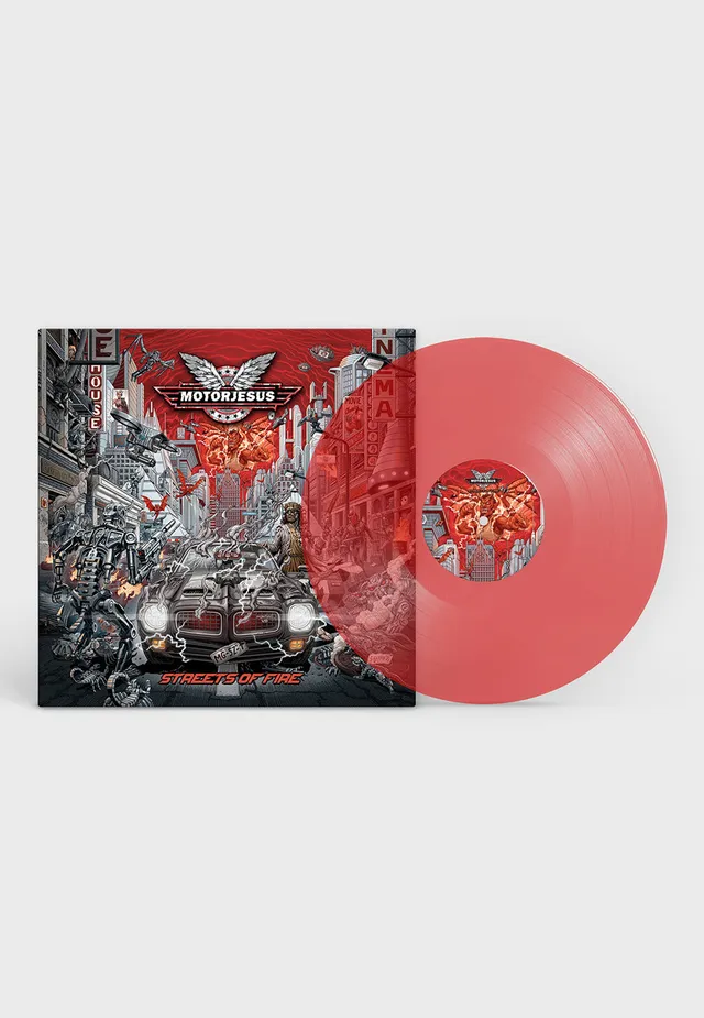motorjesus-streets-of-fire-vinyle-rouge-transparent image 1