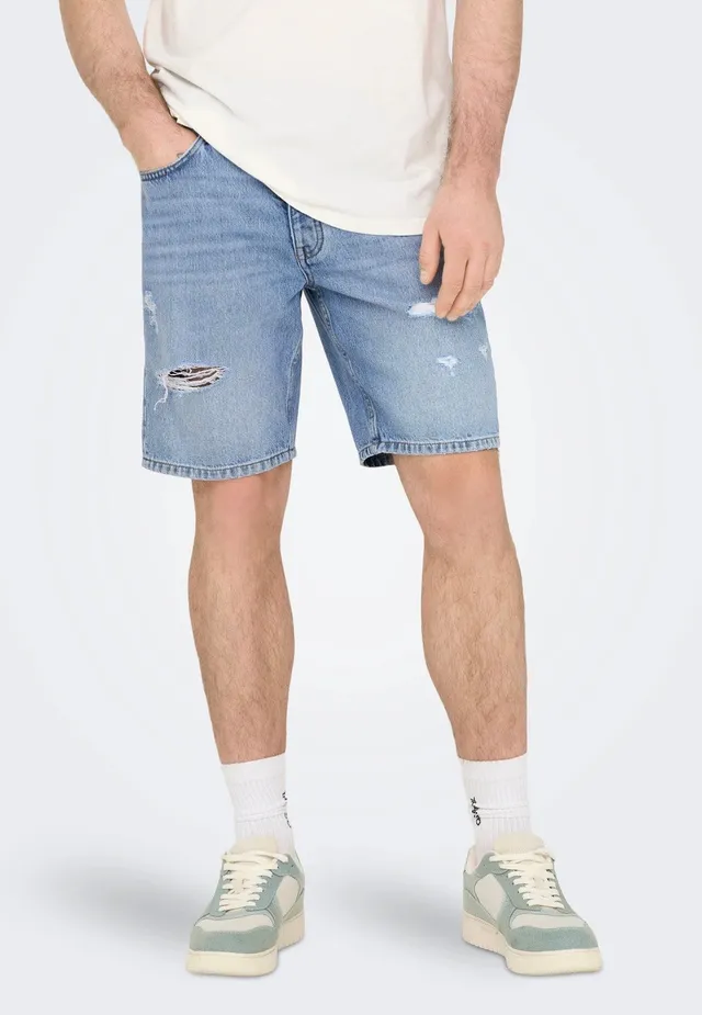 only-sons-edge-ram-short-jean-bleu-clair image 1