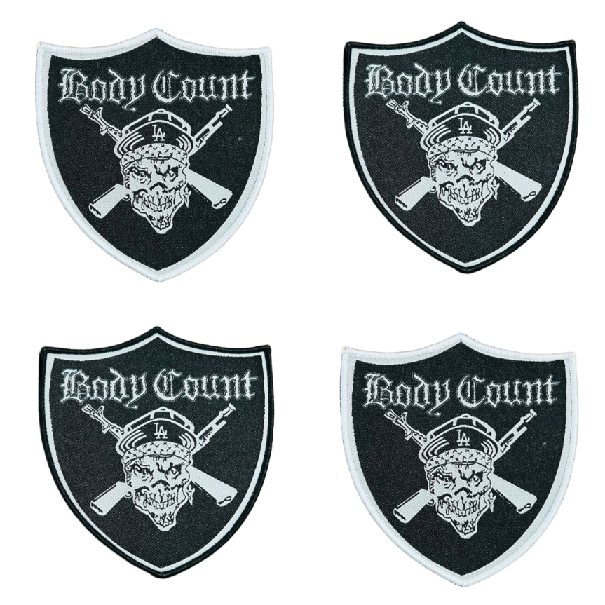 body-count-badge-patch-tiss-bord-noir image 1