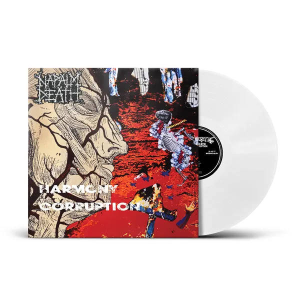 napalm-death-harmony-corruption-lp-vinyle-blanc-ltd-300 image 1