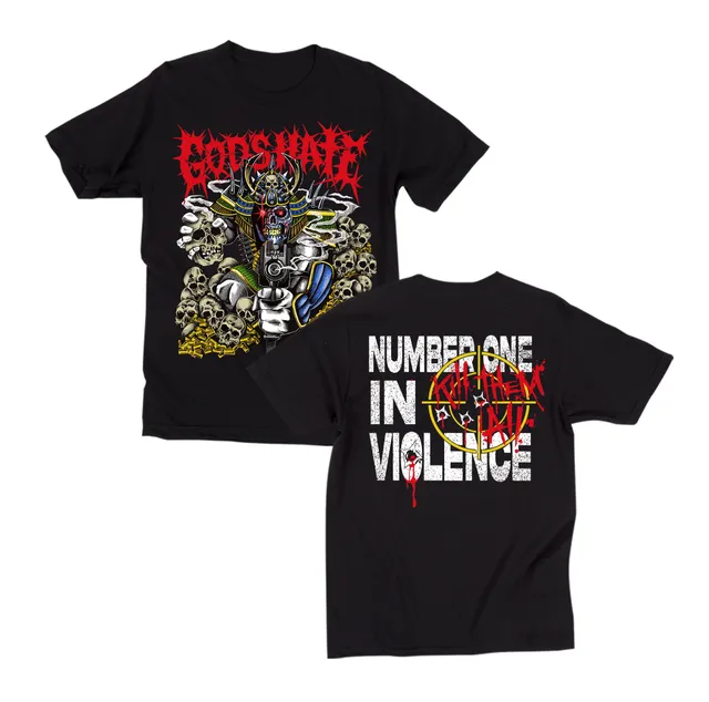 god-s-hate-number-one-t-shirt-noir-coton image 1