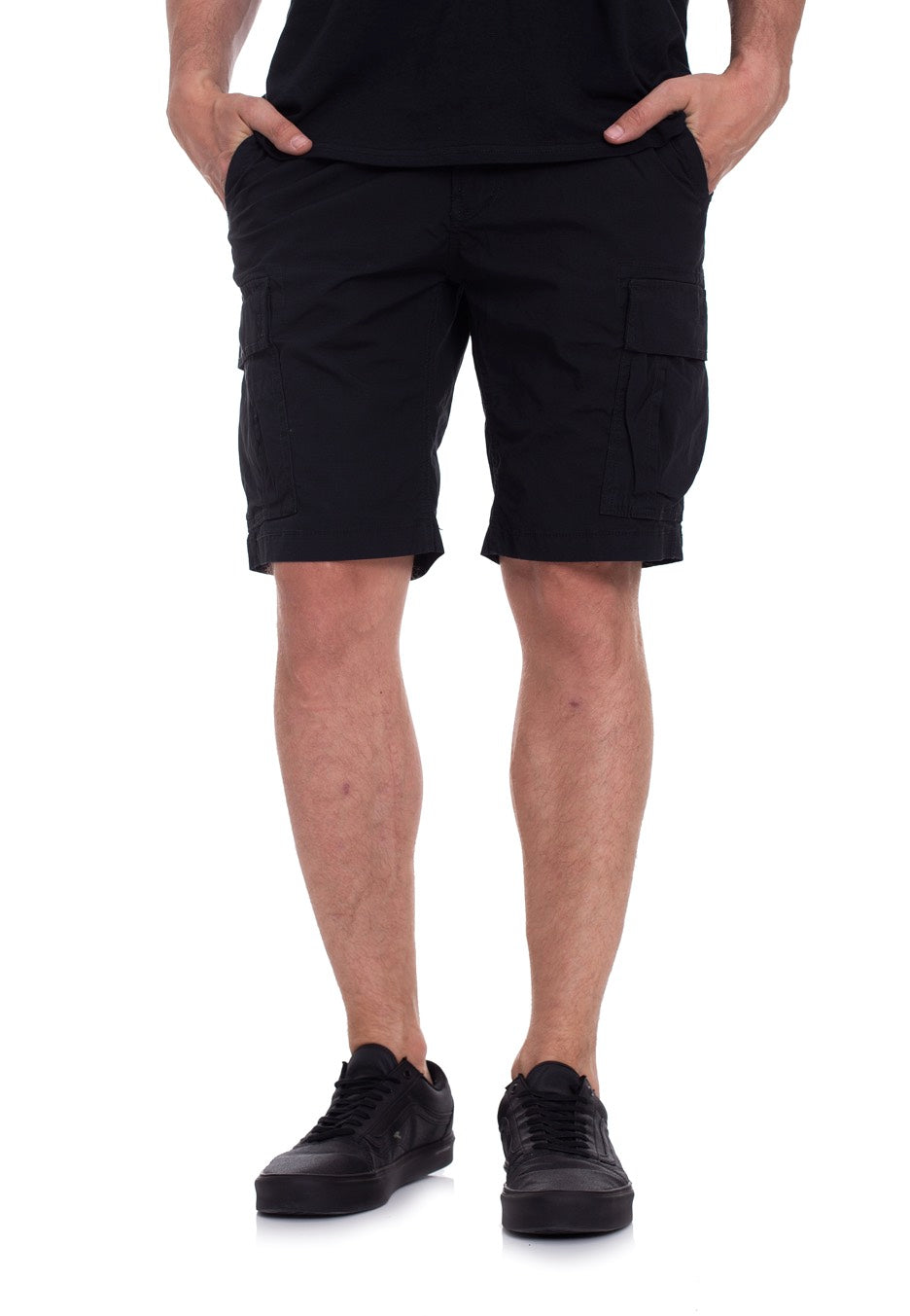 vintage-industries-ryker-steel-short-cargo-gris-coton image 1