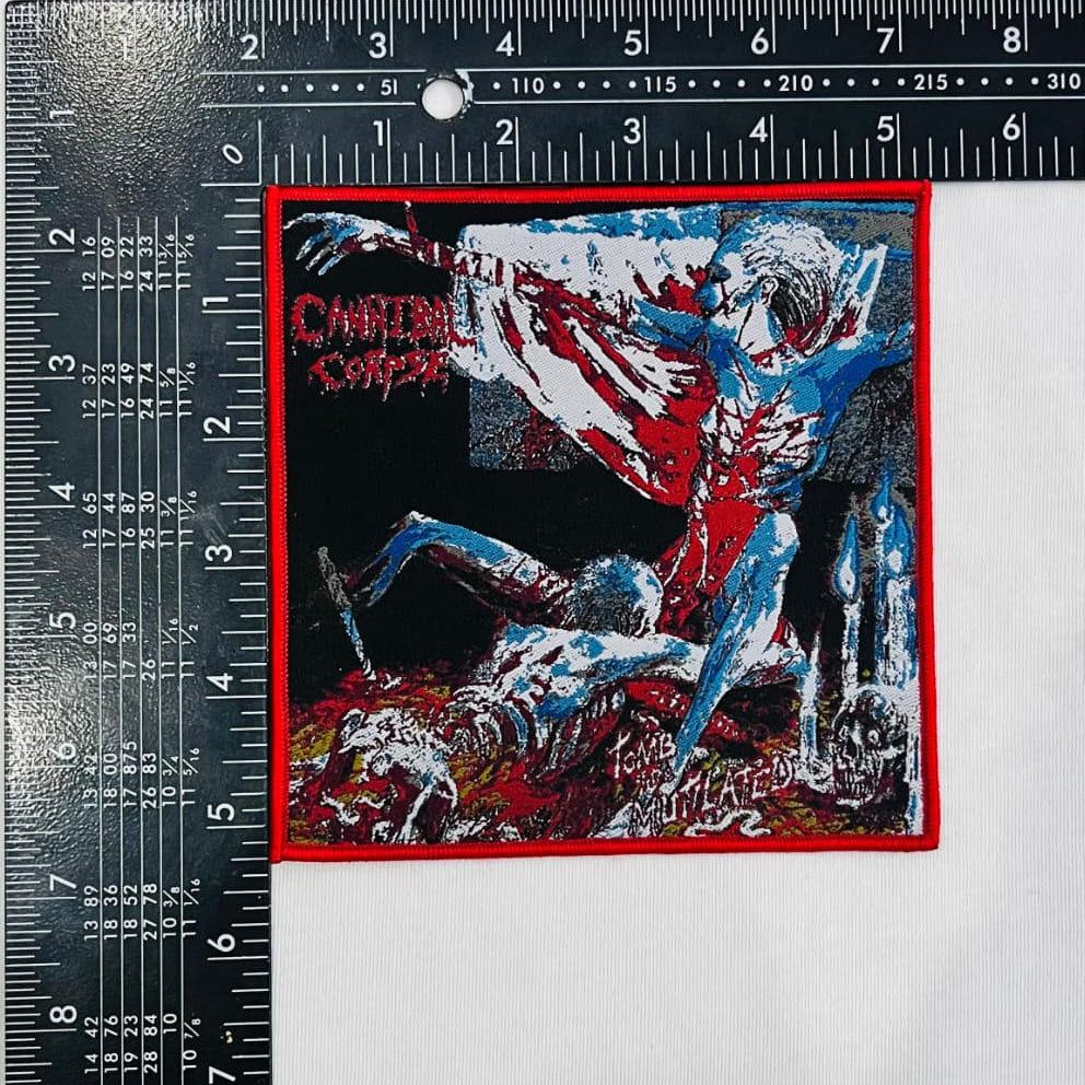 cannibal-corpse-tomb-of-the-mutilated-cusson-patch-tiss-bordure-noire image 5