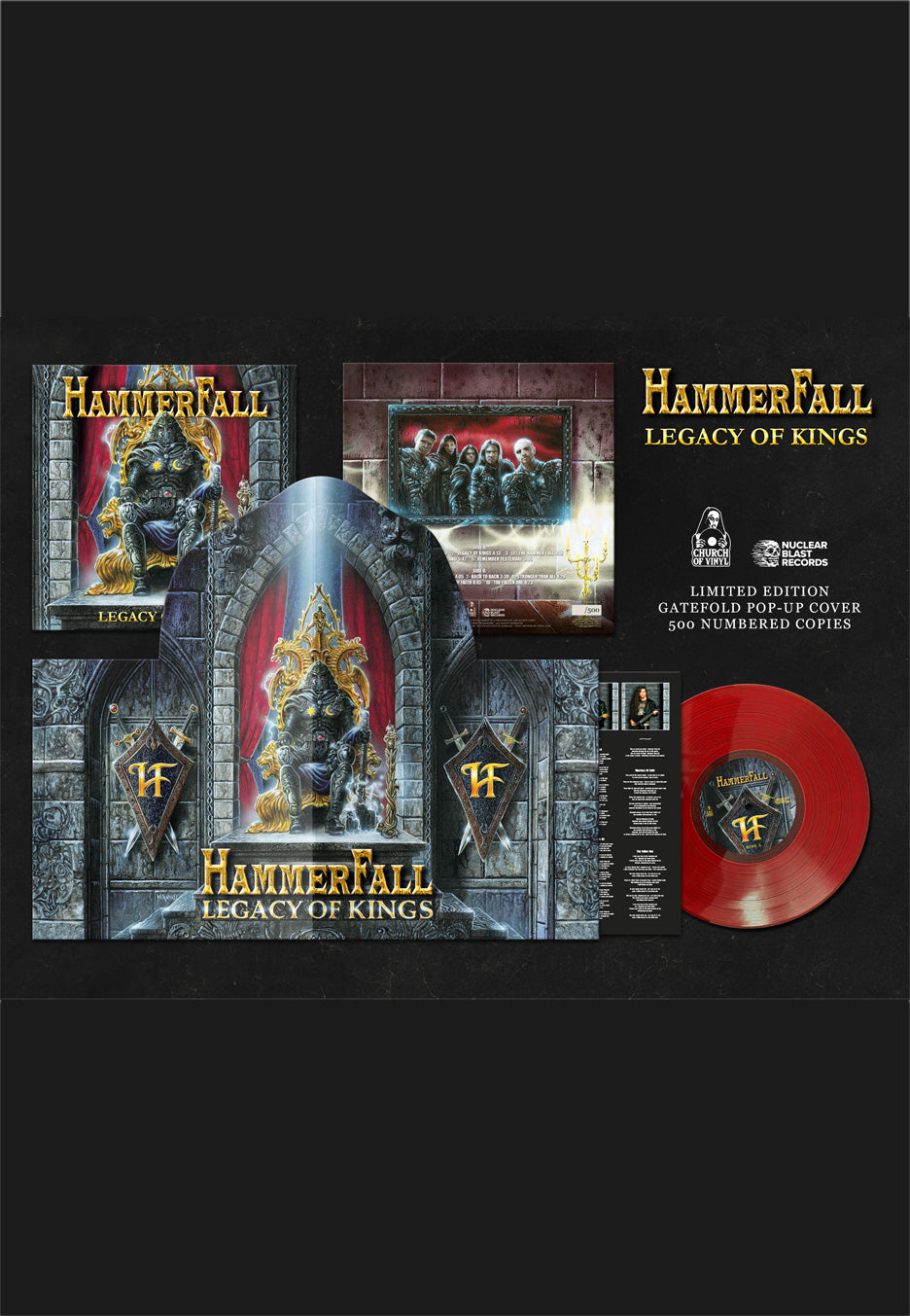 hammerfall-legacy-of-kings-ltd-vinyle-rouge-dition-limit-e image 1