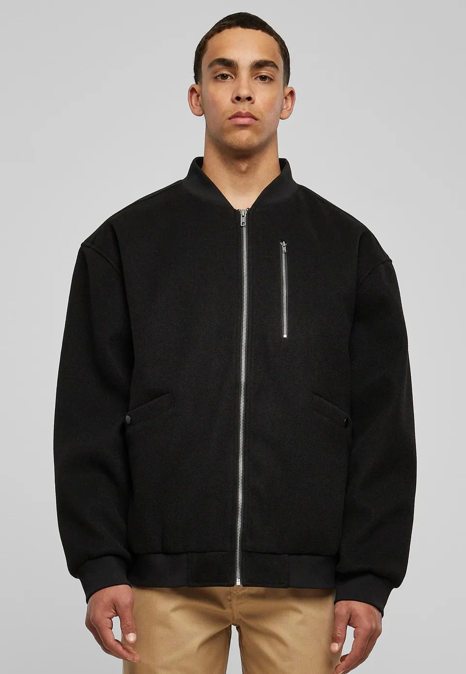 urban-classics-bomber-blouson-veste-homme-noir image 1