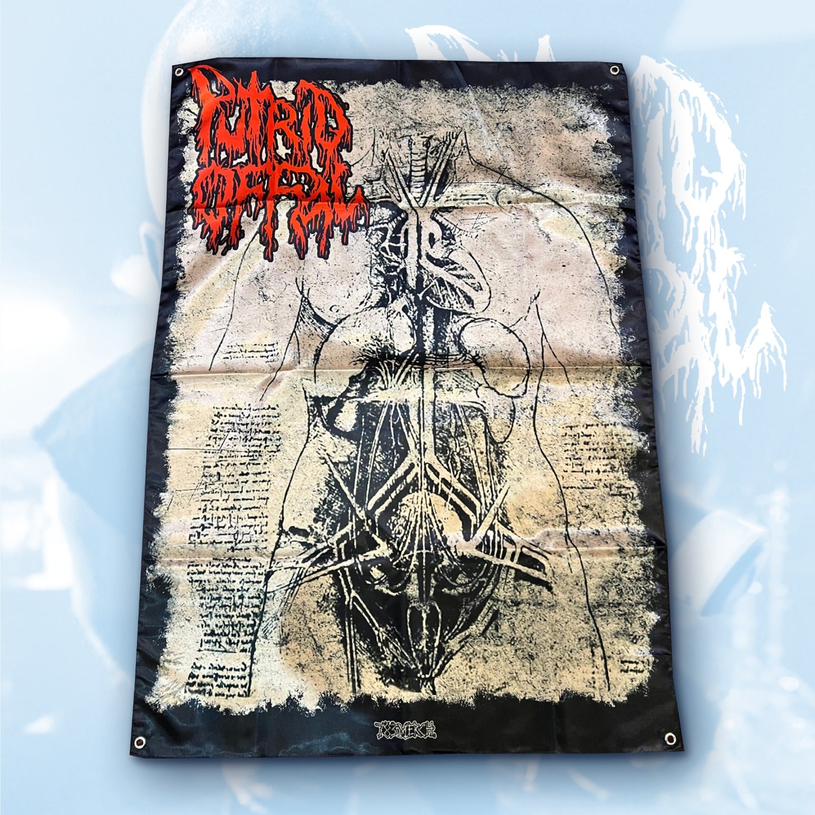 putrid-offal-anatomy-drapeau-poster-tissu-100x70 image 1