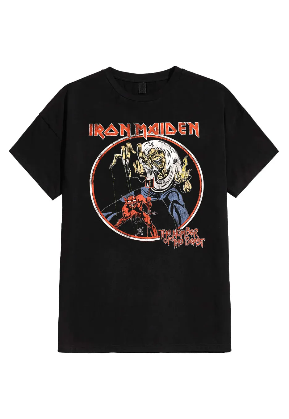 iron-maiden-number-of-the-beast-t-shirt-noir-homme image 1
