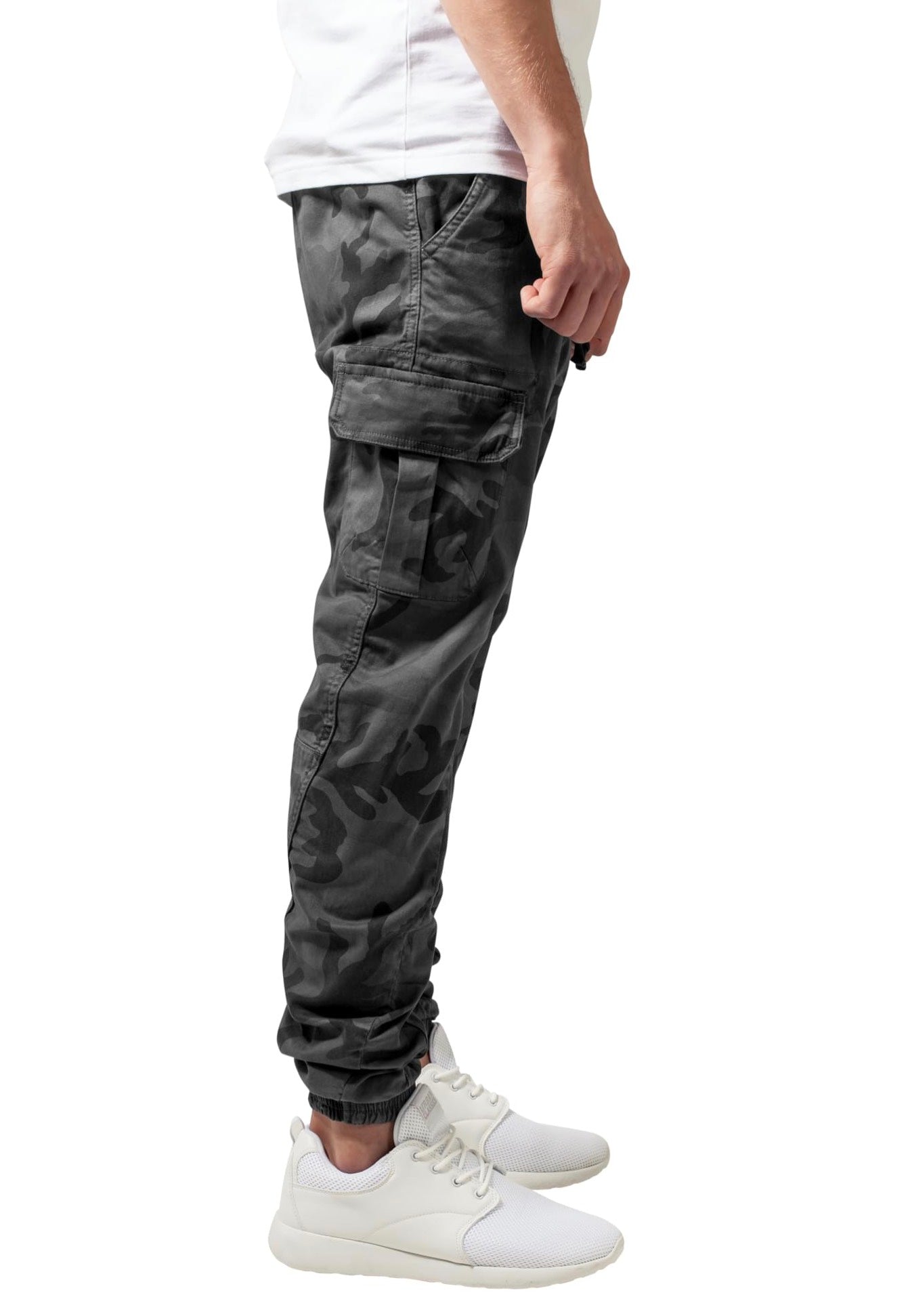urban-classics-camo-cargo-pantalon-cargo-gris-camouflage-homme image 7