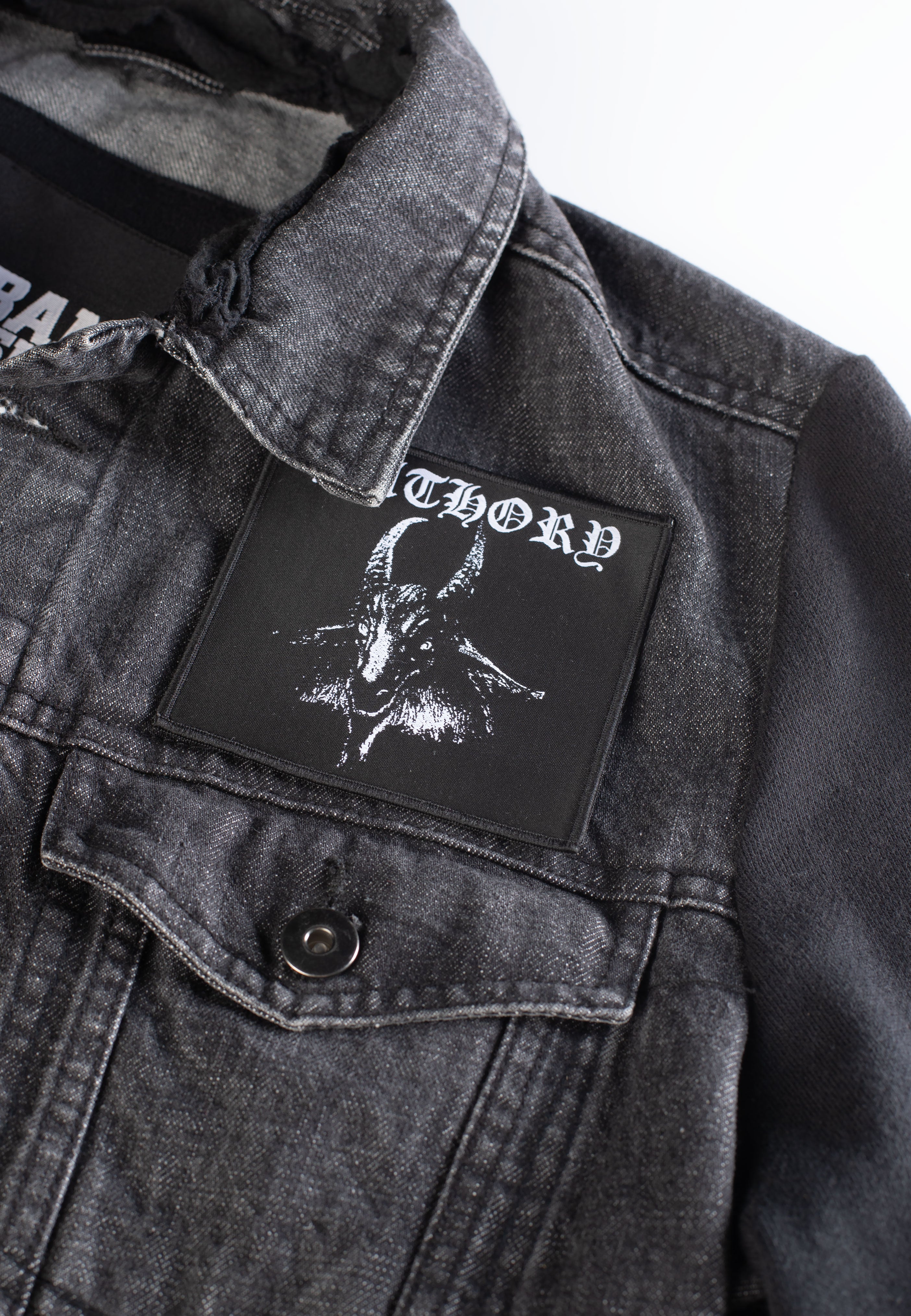 bathory-goat-patch-cusson-noir-taille-unique image 2