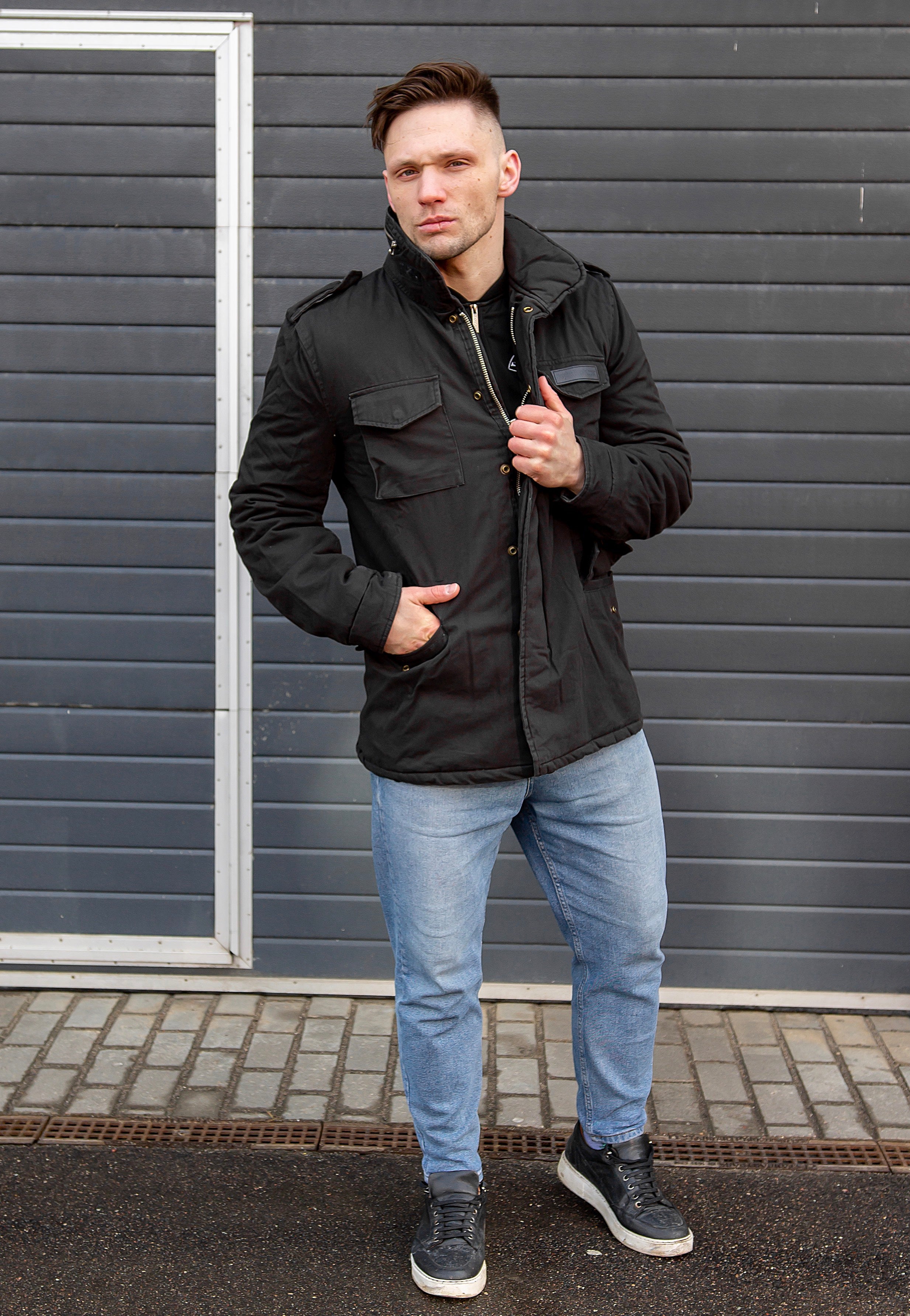 surplus-paratrooper-veste-noire-homme-taille-s image 4