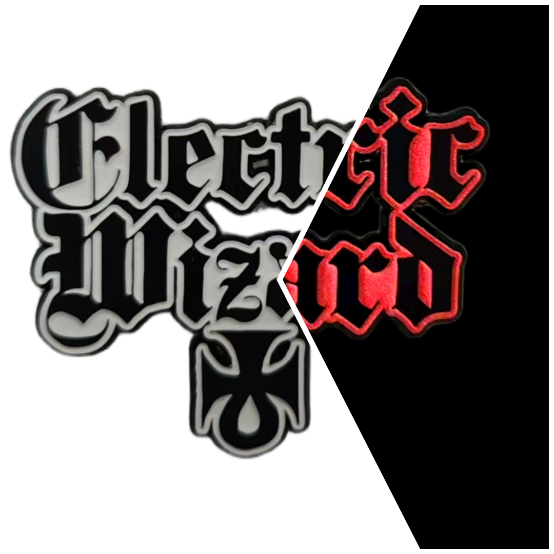electric-wizard-logo-pin-s-mail-nickel-mat-55-mm image 6
