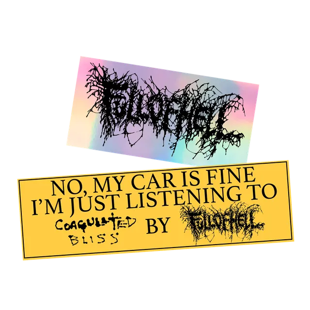 full-of-hell-sticker-pack-holographique image 1