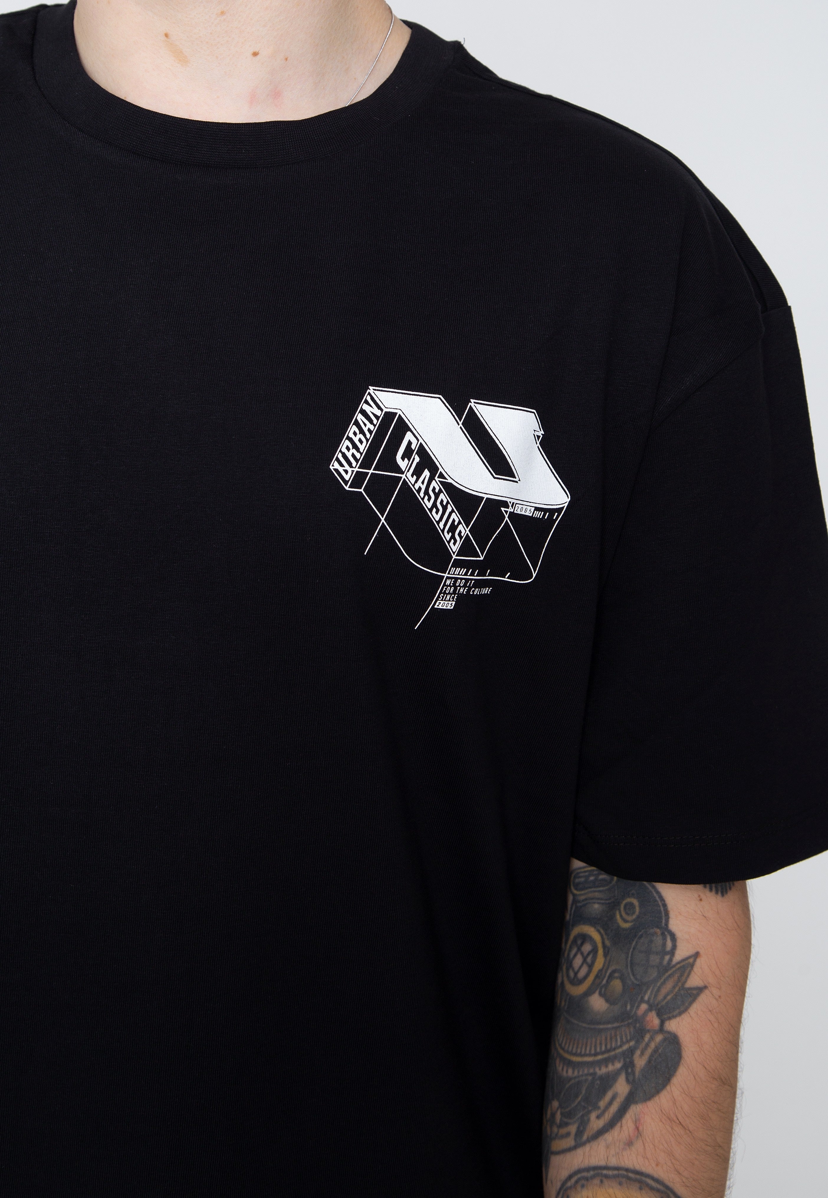 urban-classics-organic-constructed-t-shirt-noir-homme image 2