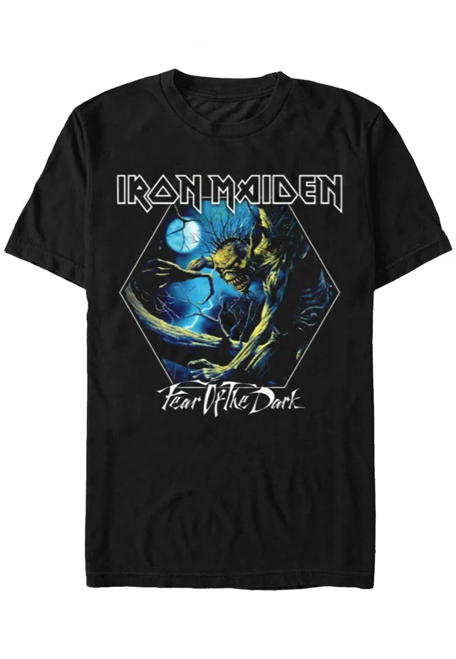 iron-maiden-fear-of-the-dark-hexagon-t-shirt-gris-metal image 1