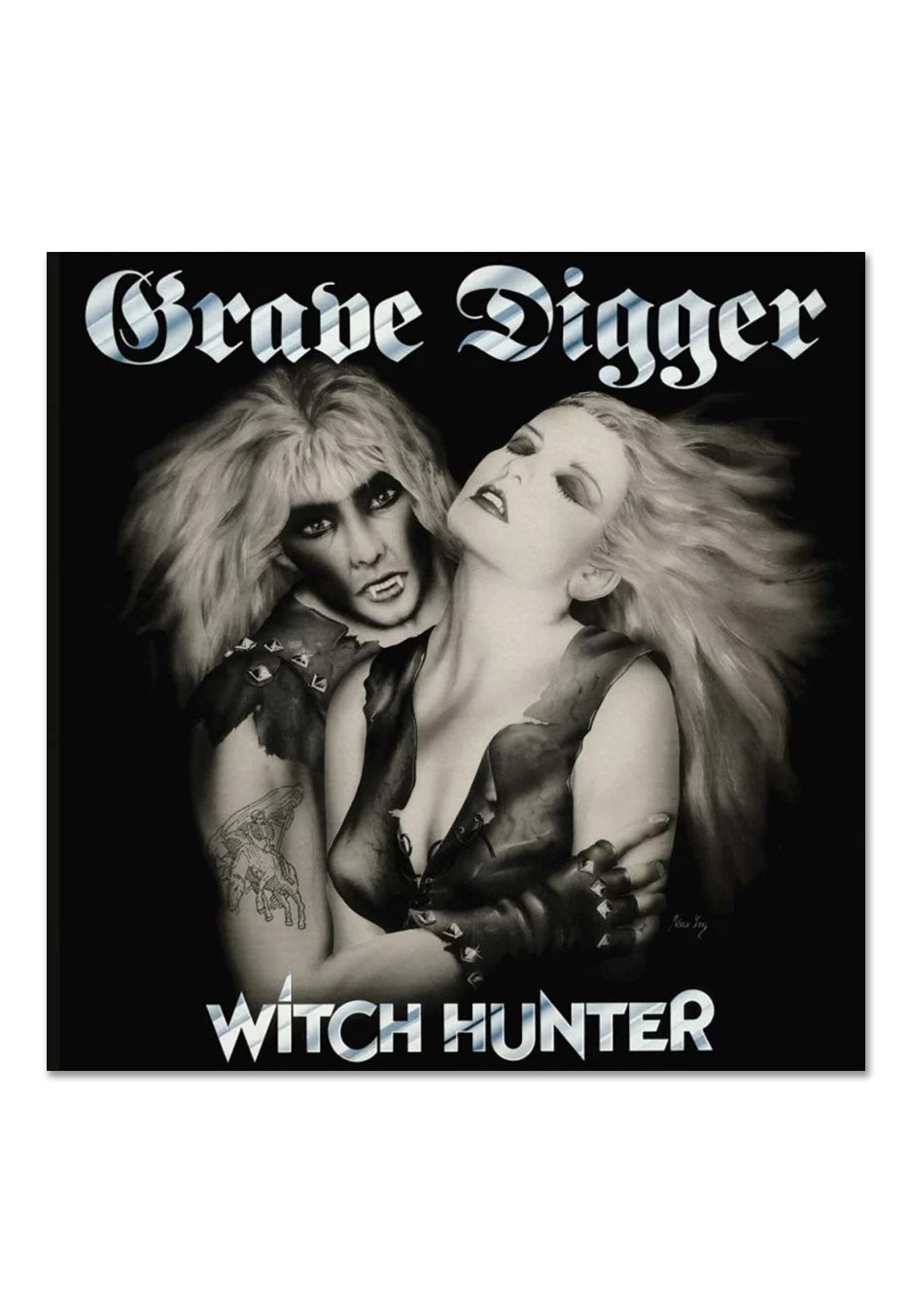 grave-digger-witch-hunter-vinyle-lp-splatter-blanc-noir-heavy-metal image 2