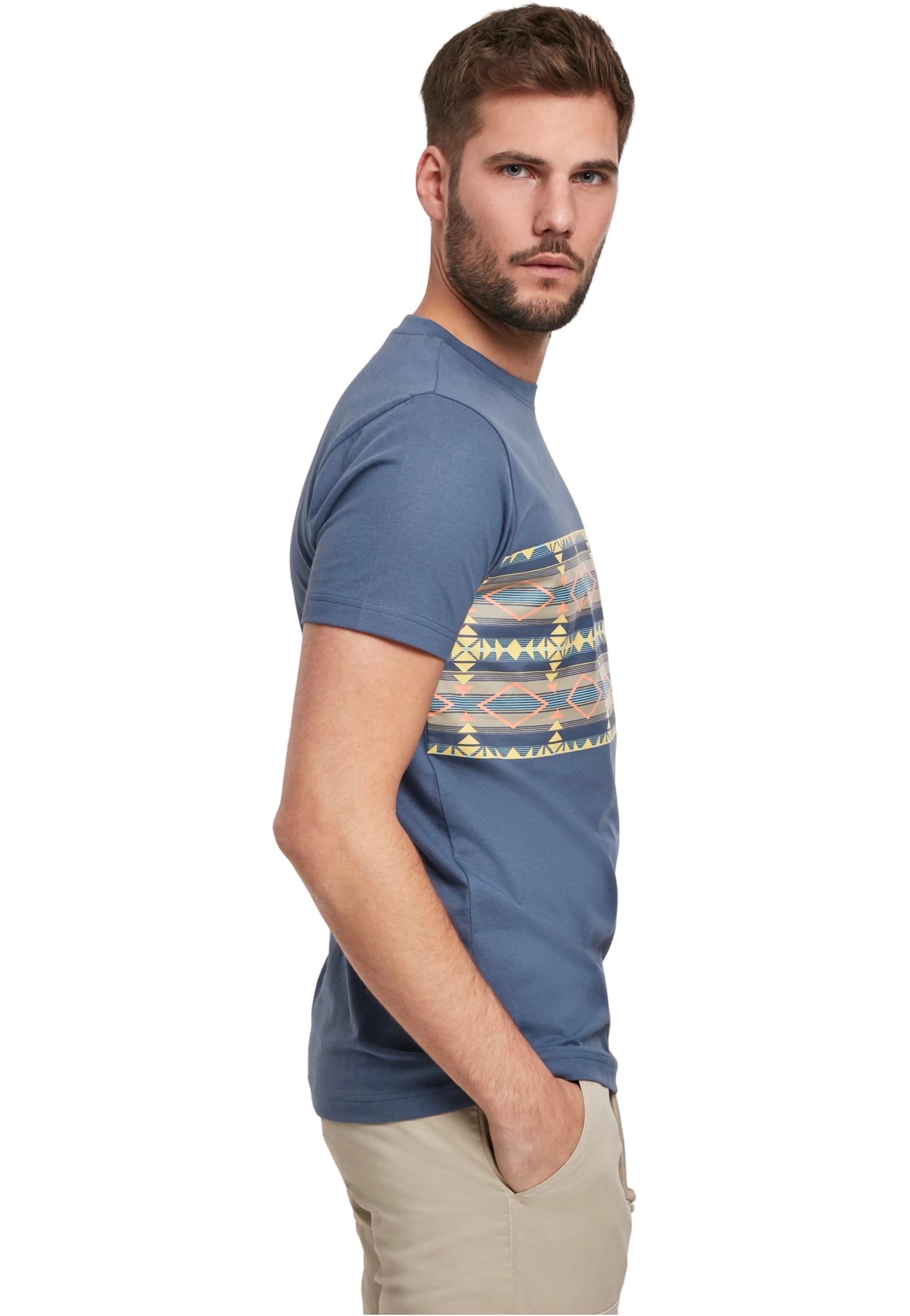 urban-classics-inka-pattern-t-shirt-bleu-vintageblue image 6
