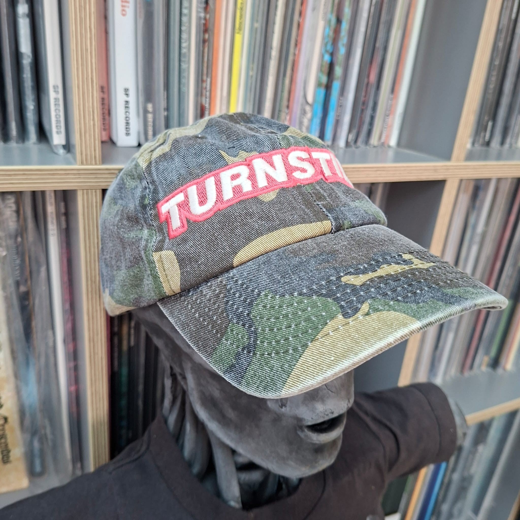 turnstile-logo-casquette-dad-cap-camo-vert-fluo image 3