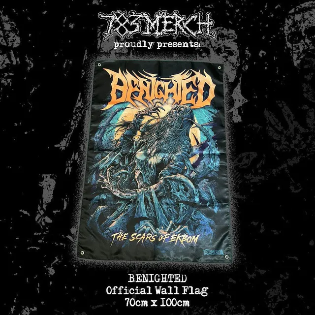 783punx-benighted-scars-of-ekbom-drapeau-tissu-100x70 image 1
