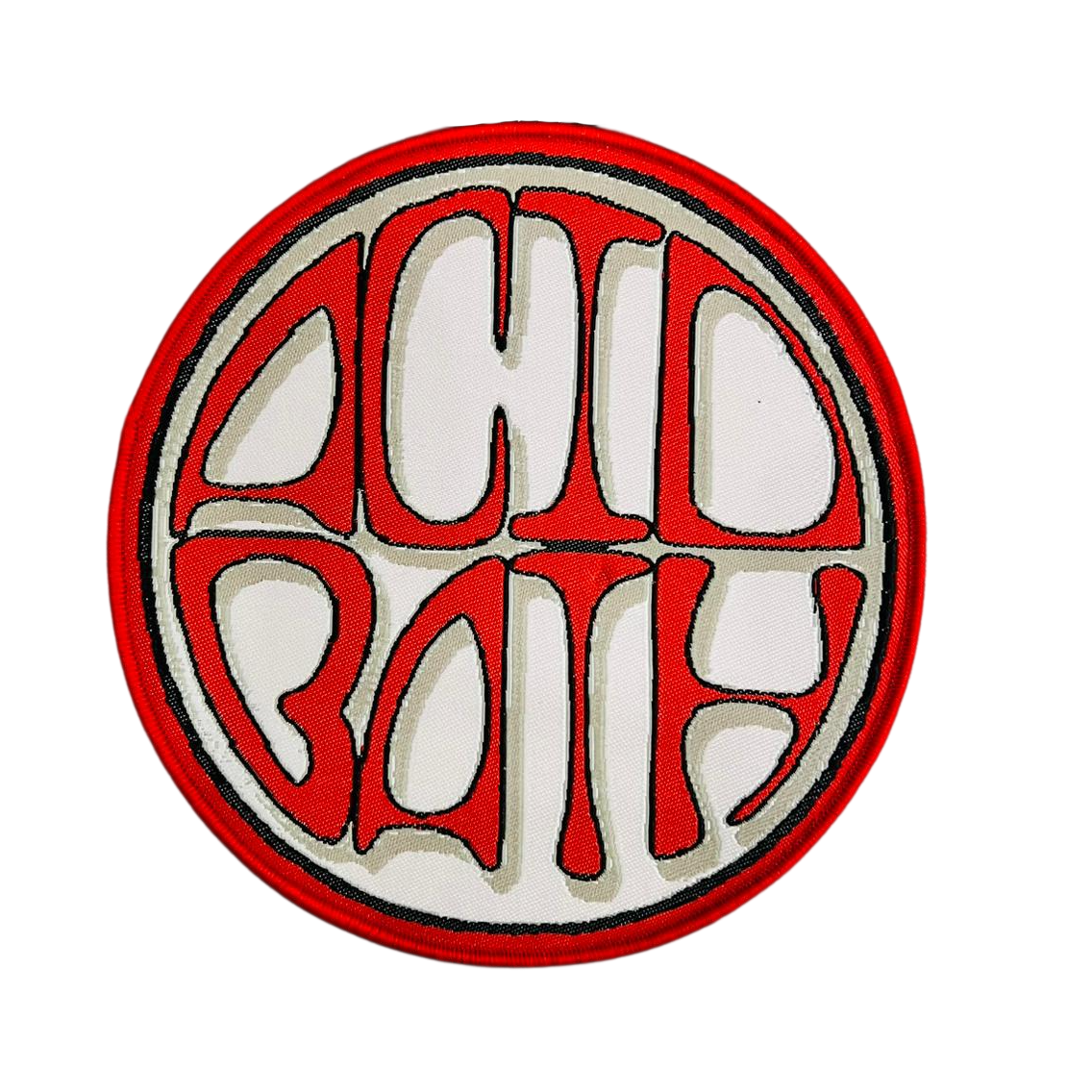 acid-bath-logo-patch-tiss-rouge-bordure-noire image 2