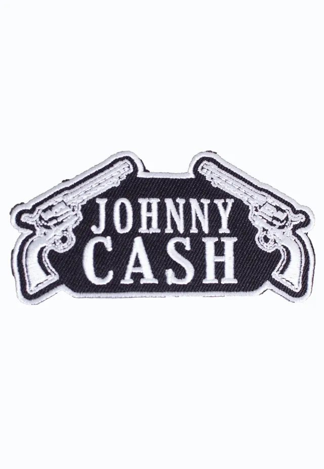johnny-cash-gun-patch-noir-cusson-rock image 1