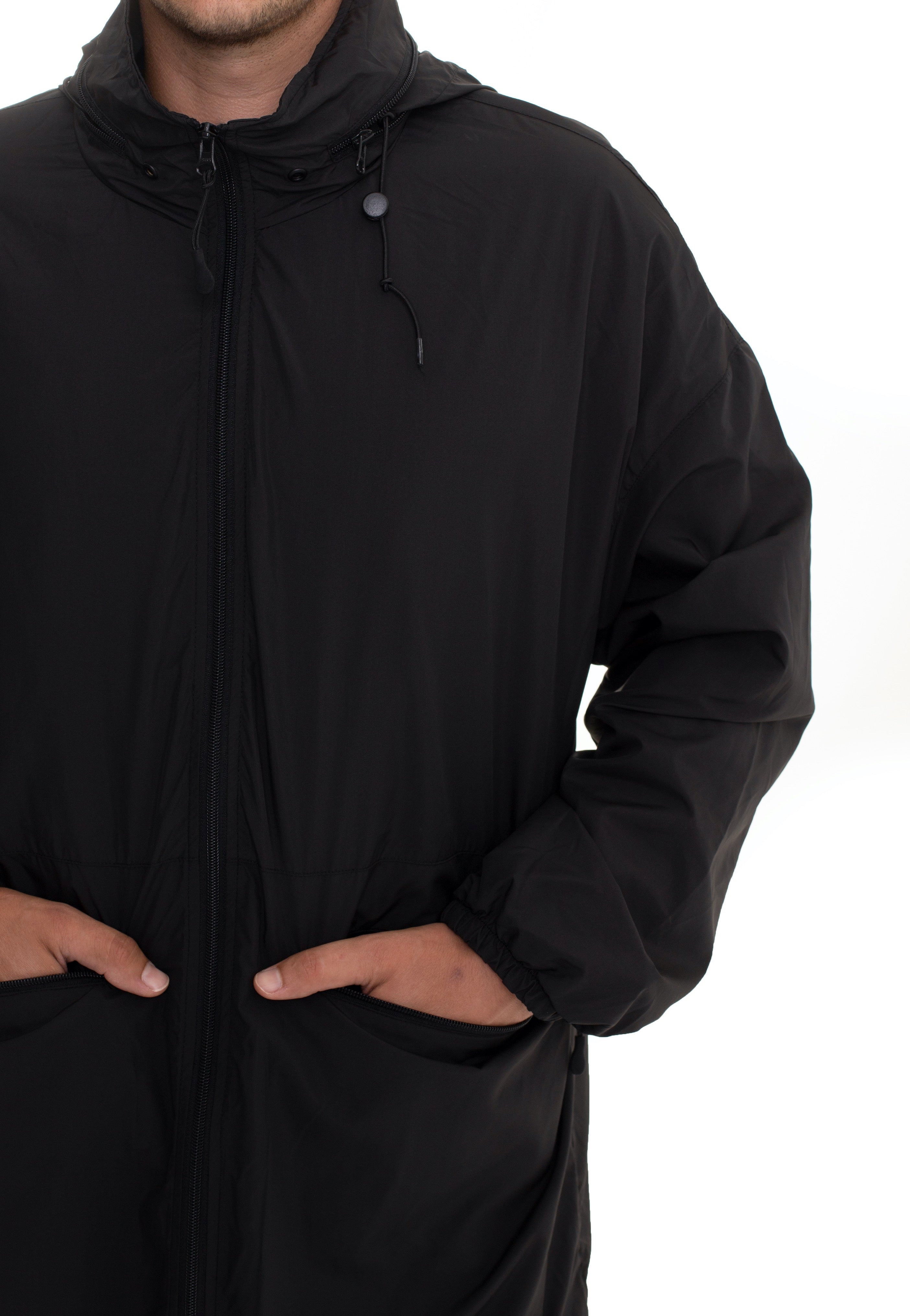 urban-classics-oversized-track-veste-noire-homme image 2