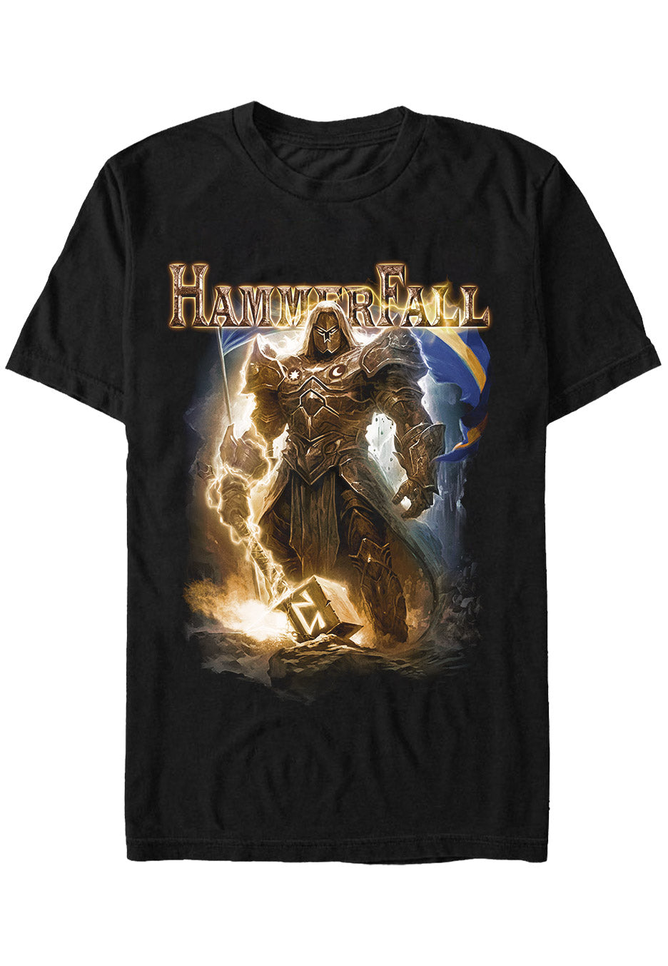 hammerfall-hector-t-shirt-noir-heavy-metal-homme image 1