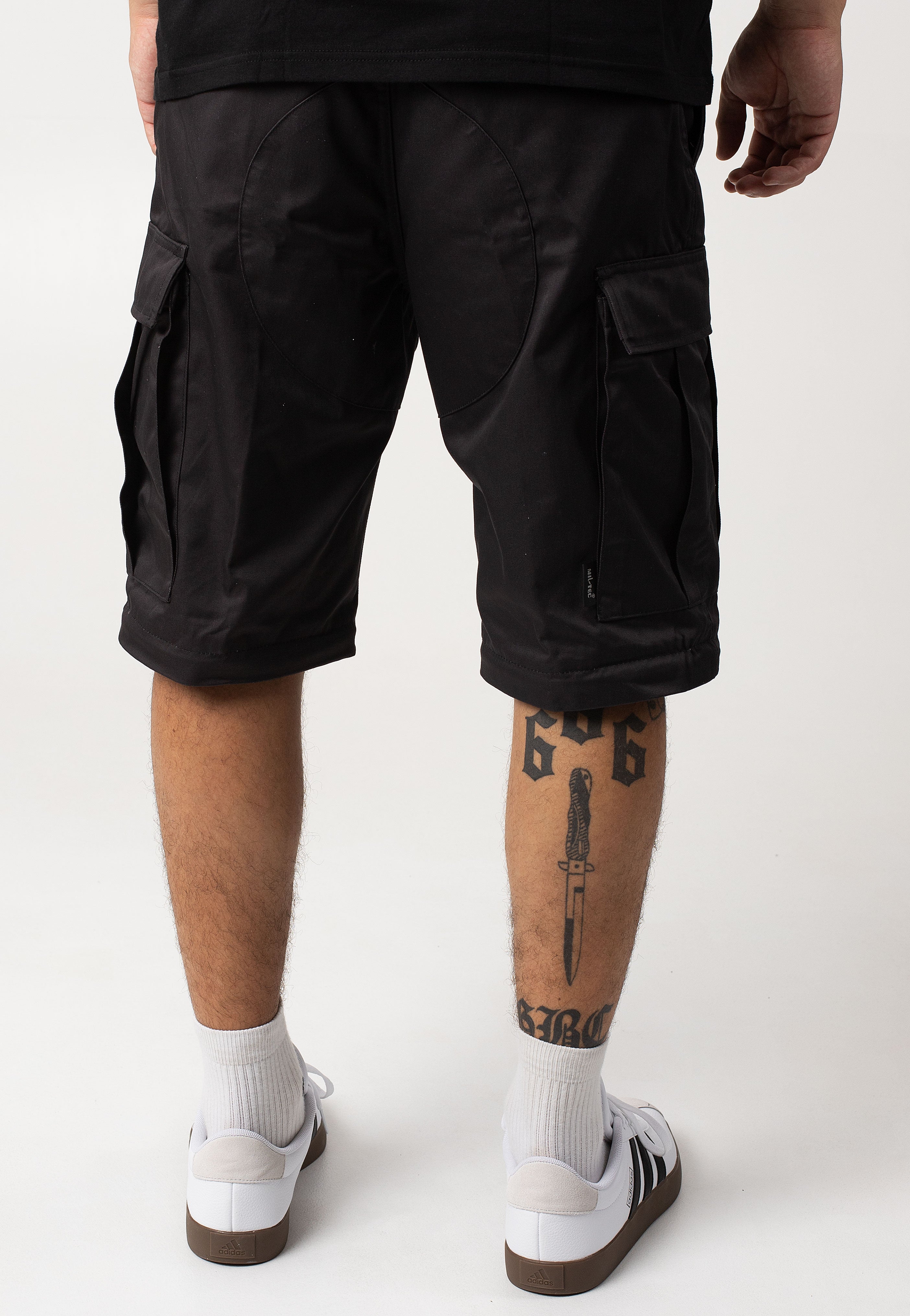 mil-tec-bdu-zip-off-pantalon-cargo-noir-coton image 6