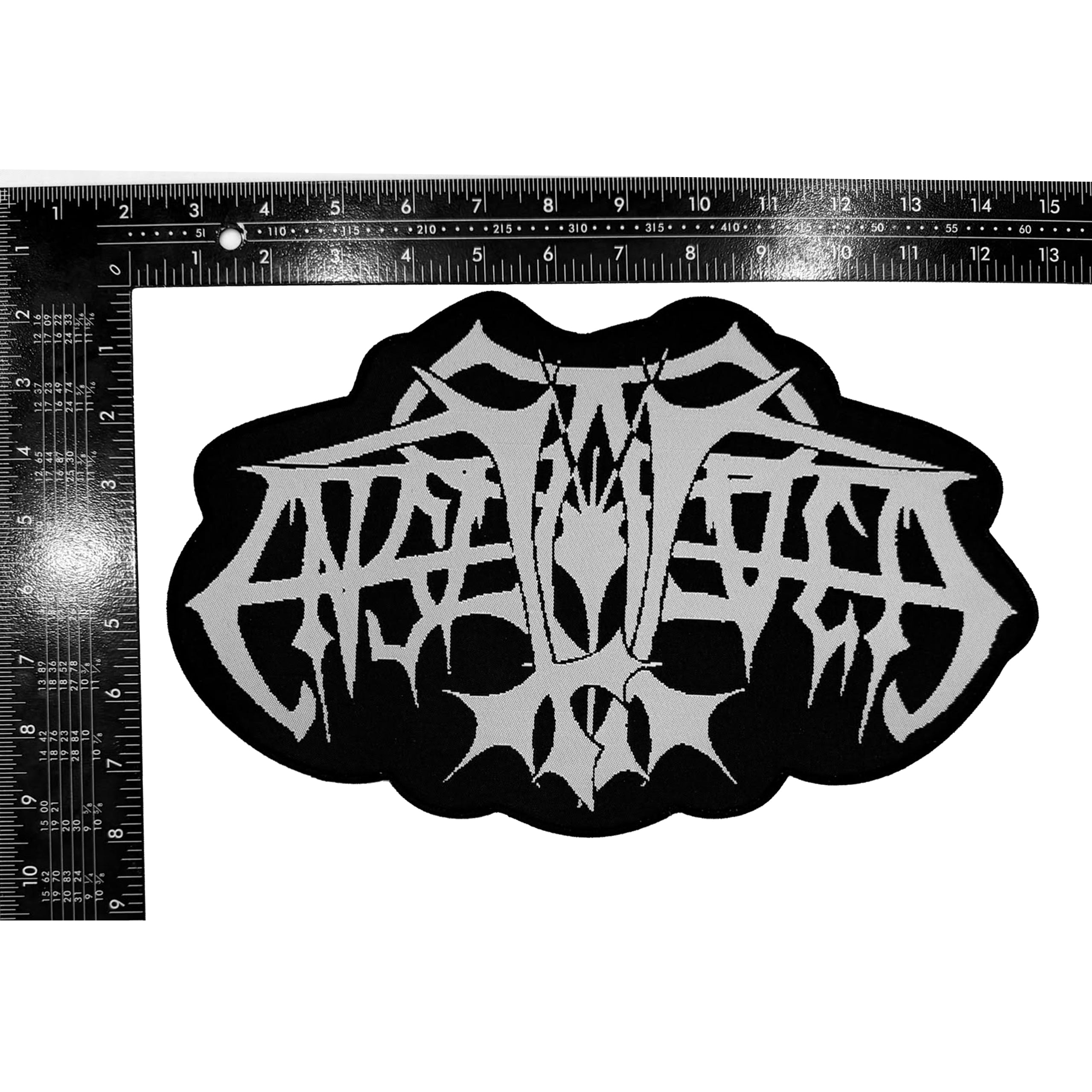 enslaved-logo-cusson-tiss-oversized-bordure-noire-30-cm image 3