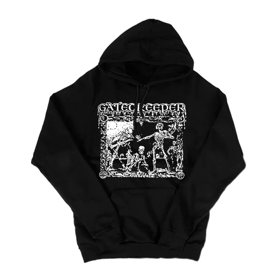 gatecreeper-skeleton-hood-sweat-capuche-noir image 1