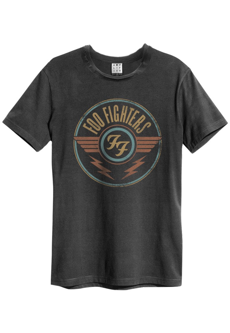 foo-fighters-ff-air-charcoal-t-shirt-gris image 1