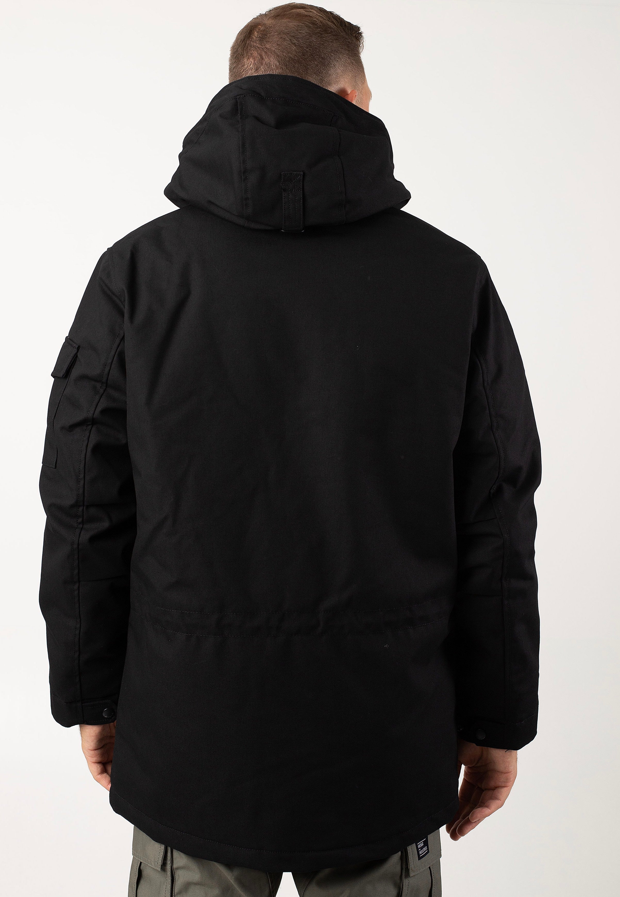 vintage-industries-gus-black-veste-noire-coton-homme image 3