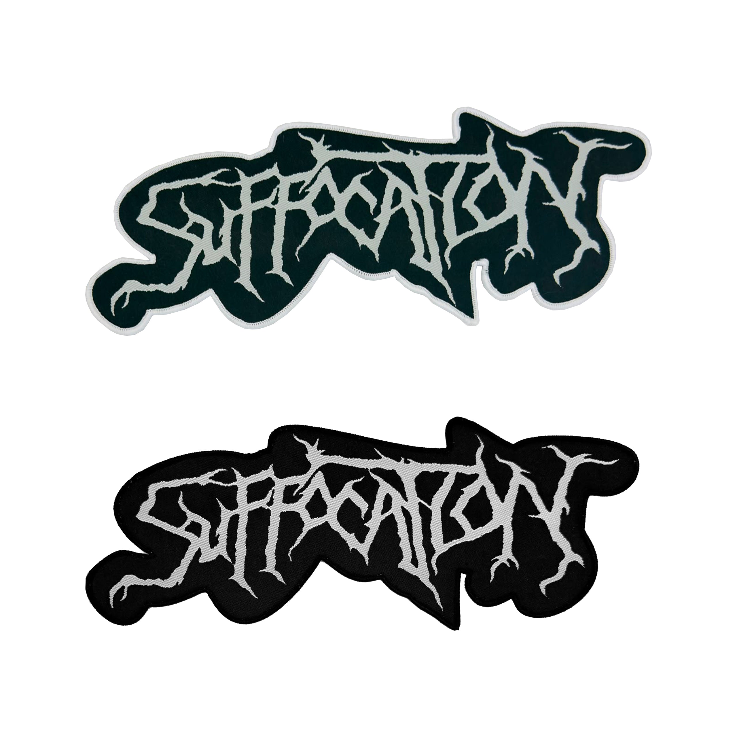 suffocation-logo-patch-tiss-oversize-bordure-noire image 1