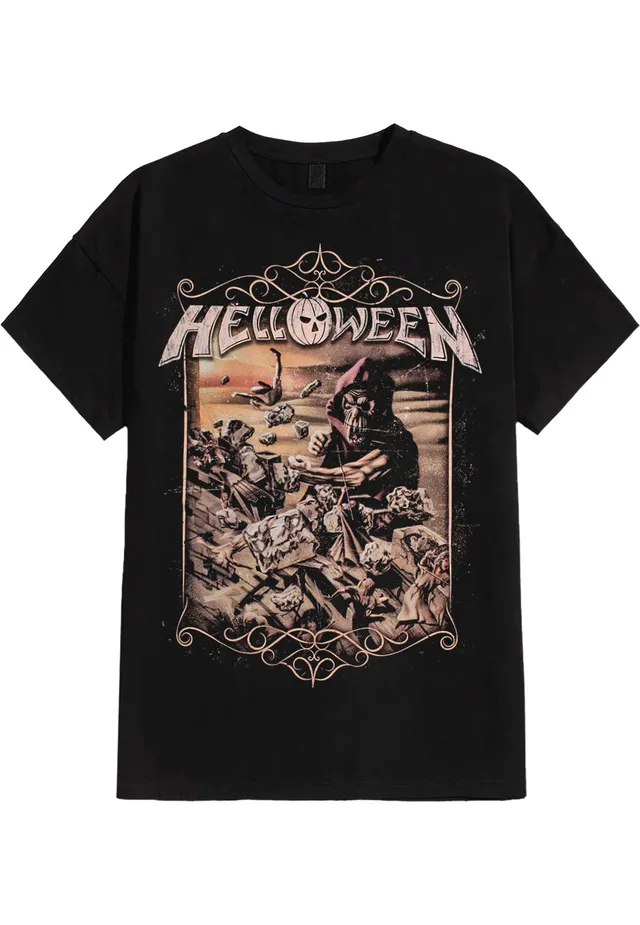 helloween-vintage-classics-jericho-t-shirt-noir-power-metal image 1
