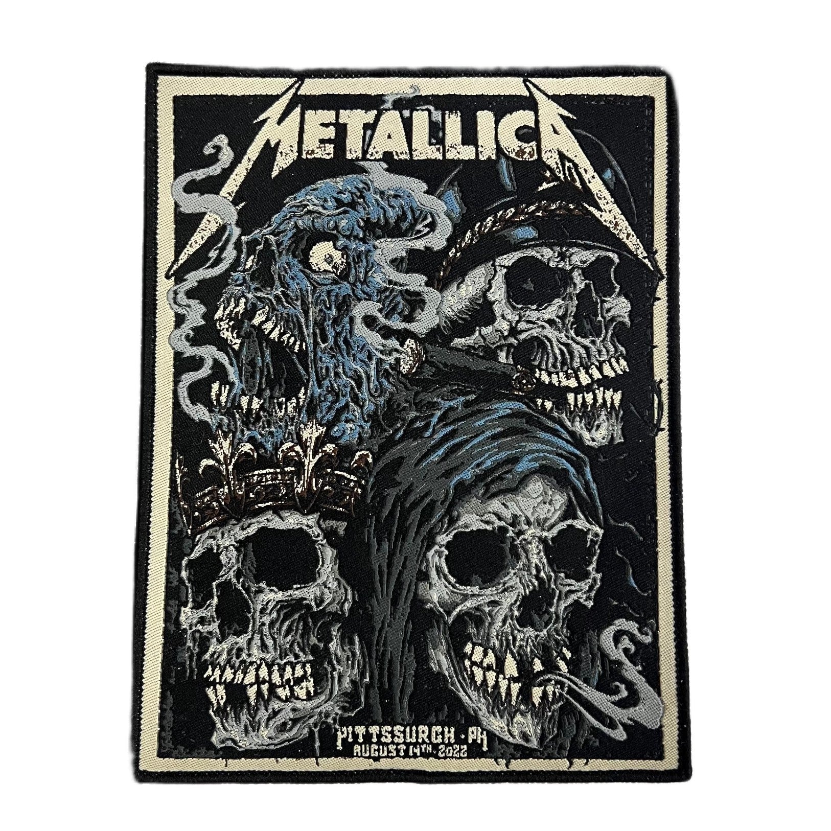 783punx-small-patch-metallica-pittsburgh-2022-patch-tiss-bordure-noire image 2