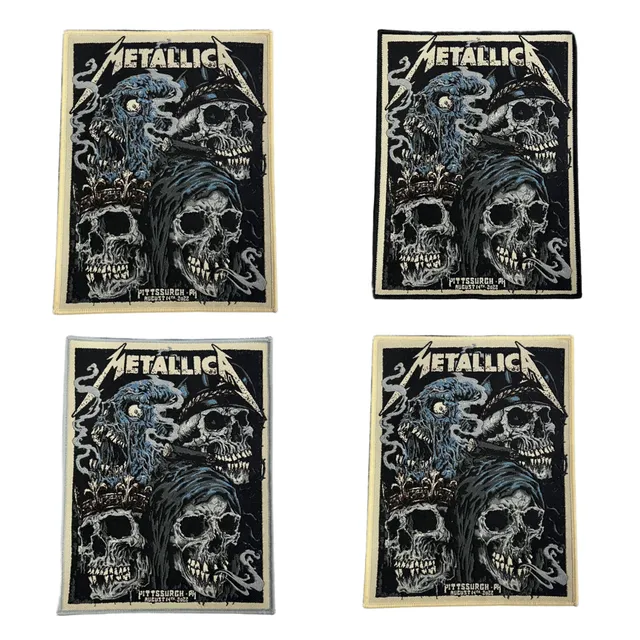 783punx-small-patch-metallica-pittsburgh-2022-patch-tiss-bordure-noire image 1