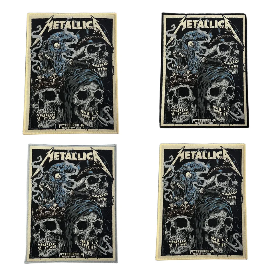 783punx-small-patch-metallica-pittsburgh-2022-patch-tiss-bordure-noire image 1