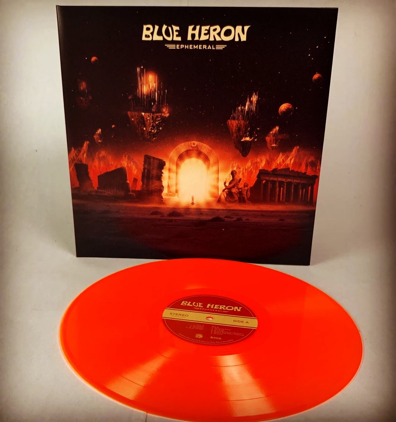 blue-heron-ephemeral-vinyle-lp-orange-n-on-stoner-sludge image 1