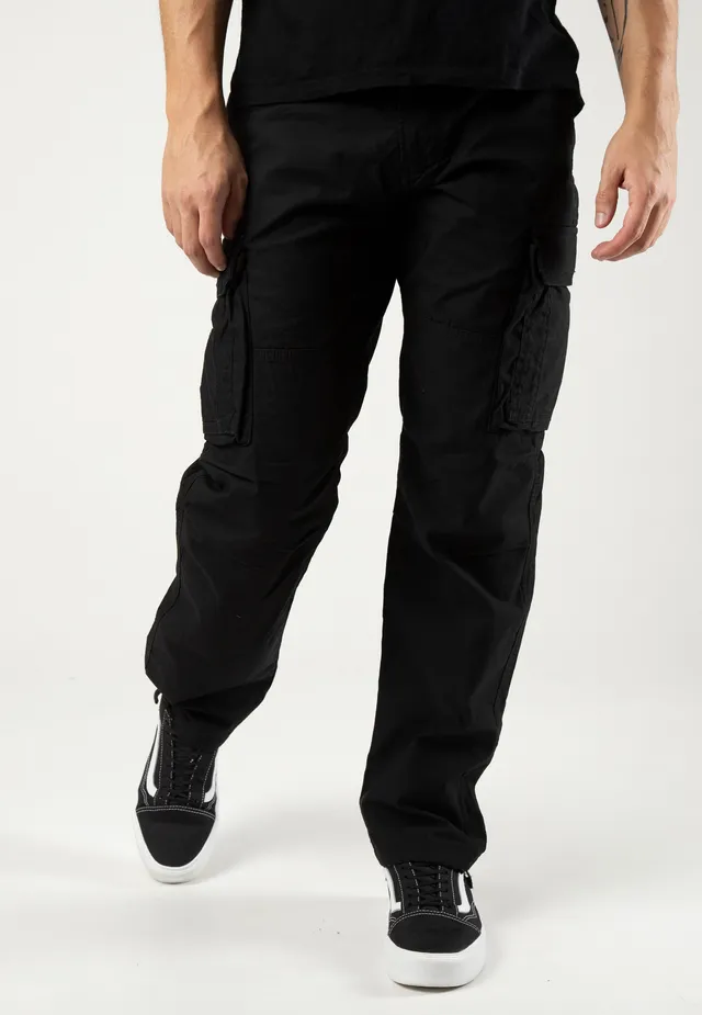 vintage-industries-reef-pantalon-cargo-noir image 1