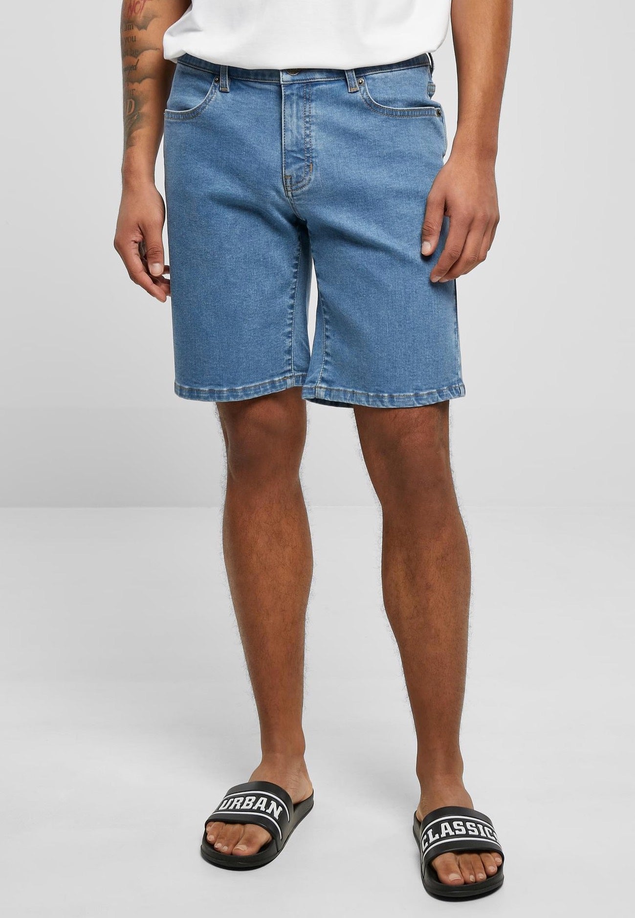 urban-classics-relaxed-fit-short-jean-bleu-washed image 1