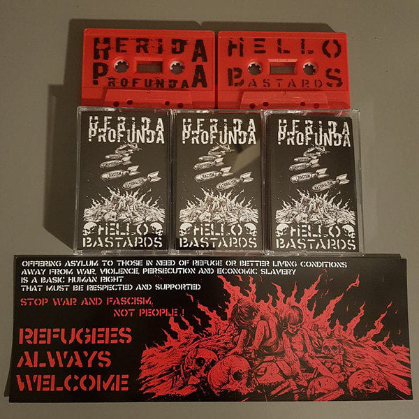 783punx-tapes-herida-profunda-hello-bastards-split-cassette-rouge image 2