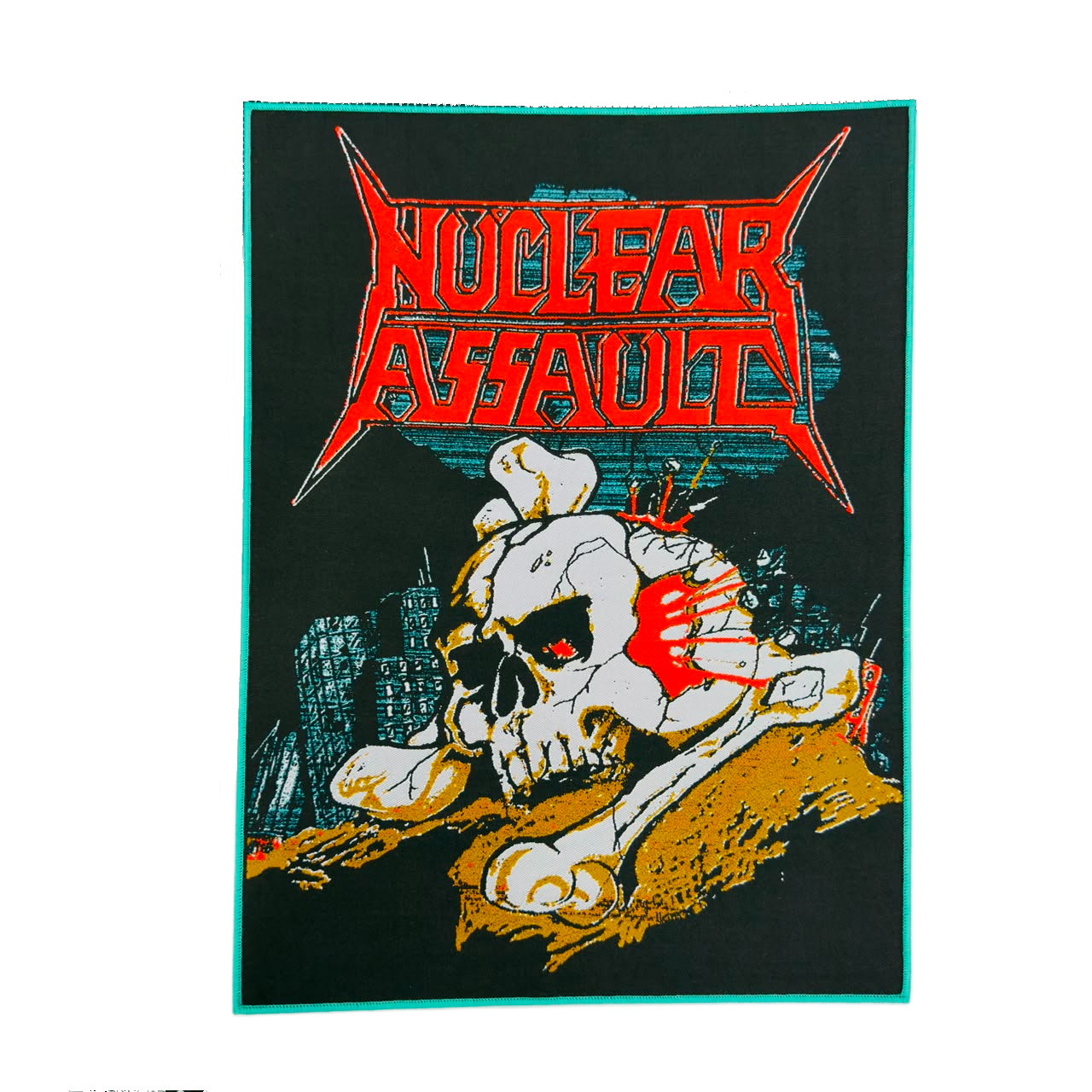 nuclear-assault-handle-with-care-backpatch-bordure-marron image 4