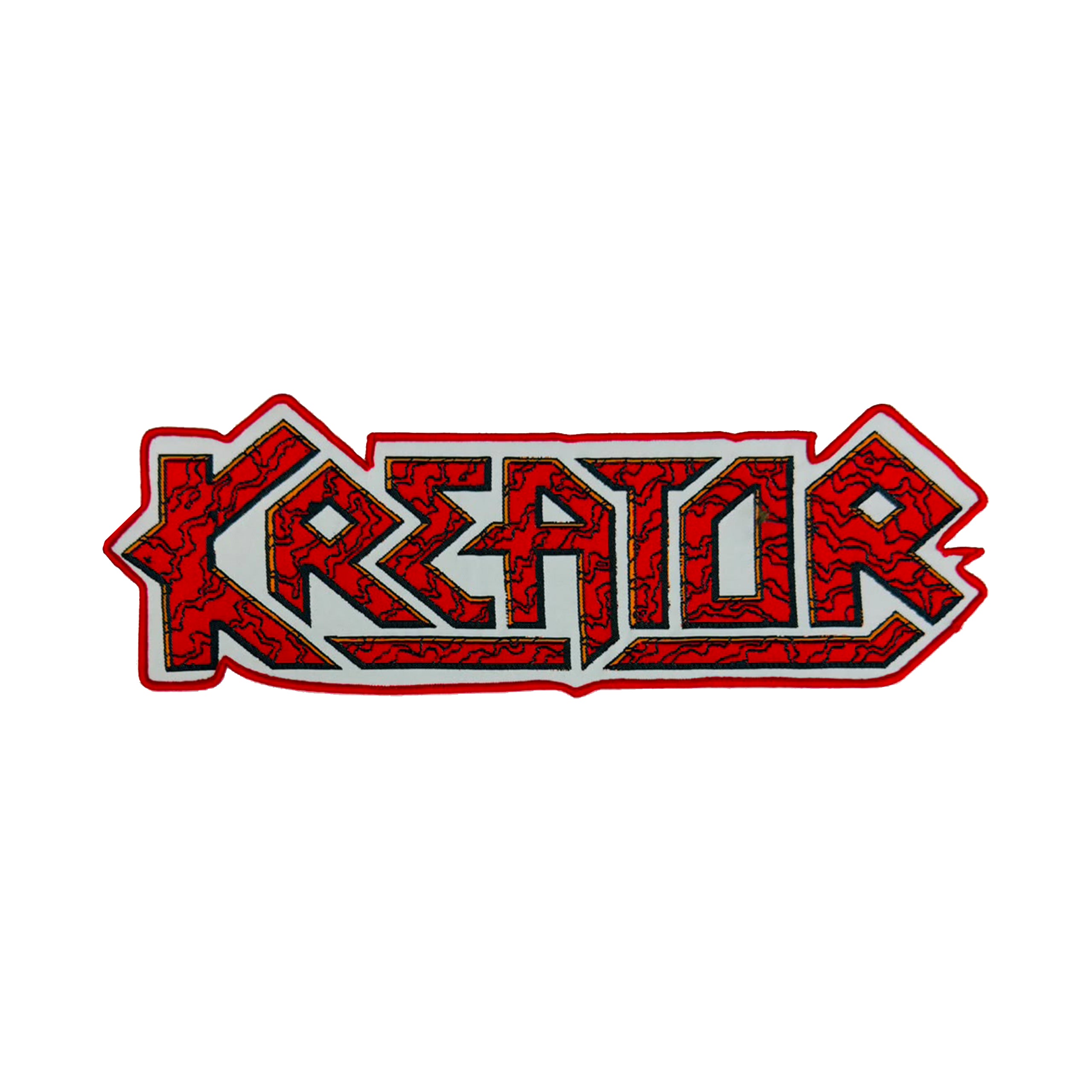 kreator-logo-cusson-tiss-oversized-bordure-rouge-30-cm image 2