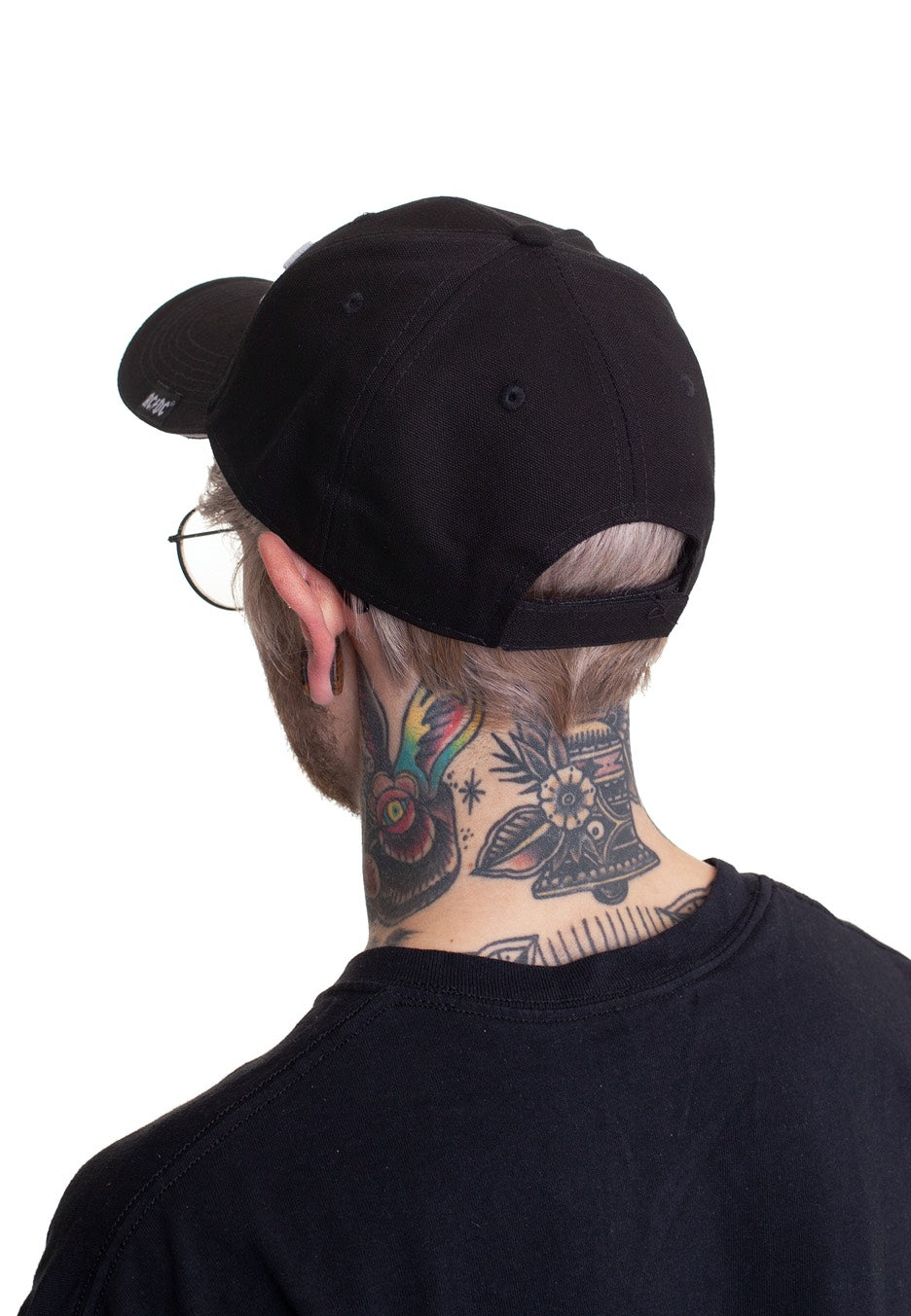ac-dc-white-logo-casquette-noire-strapback image 5
