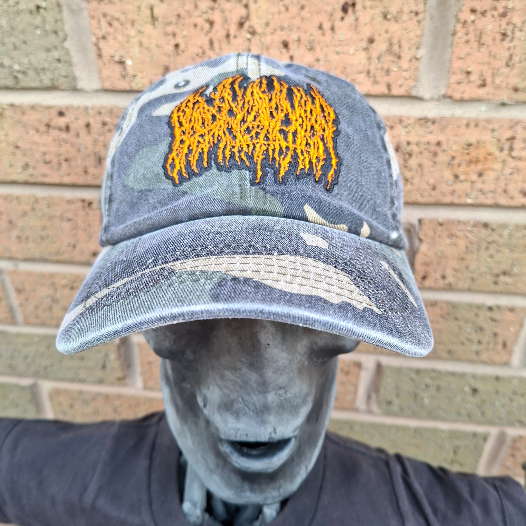 783punx-blood-incantation-casquette-camo-logo-orange image 3