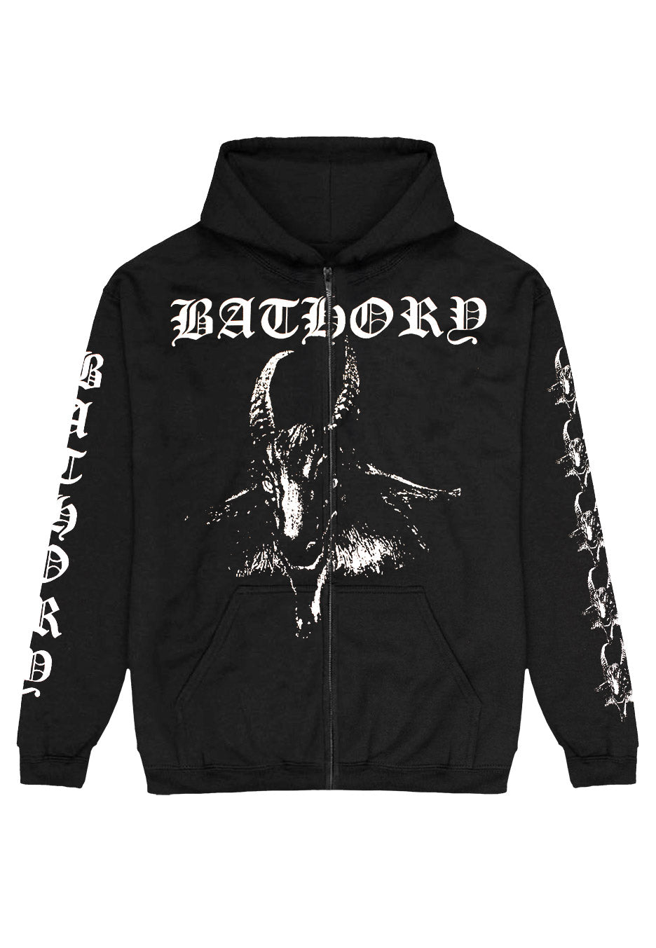 bathory-goat-zipper-noir-sweat-black-metal image 1