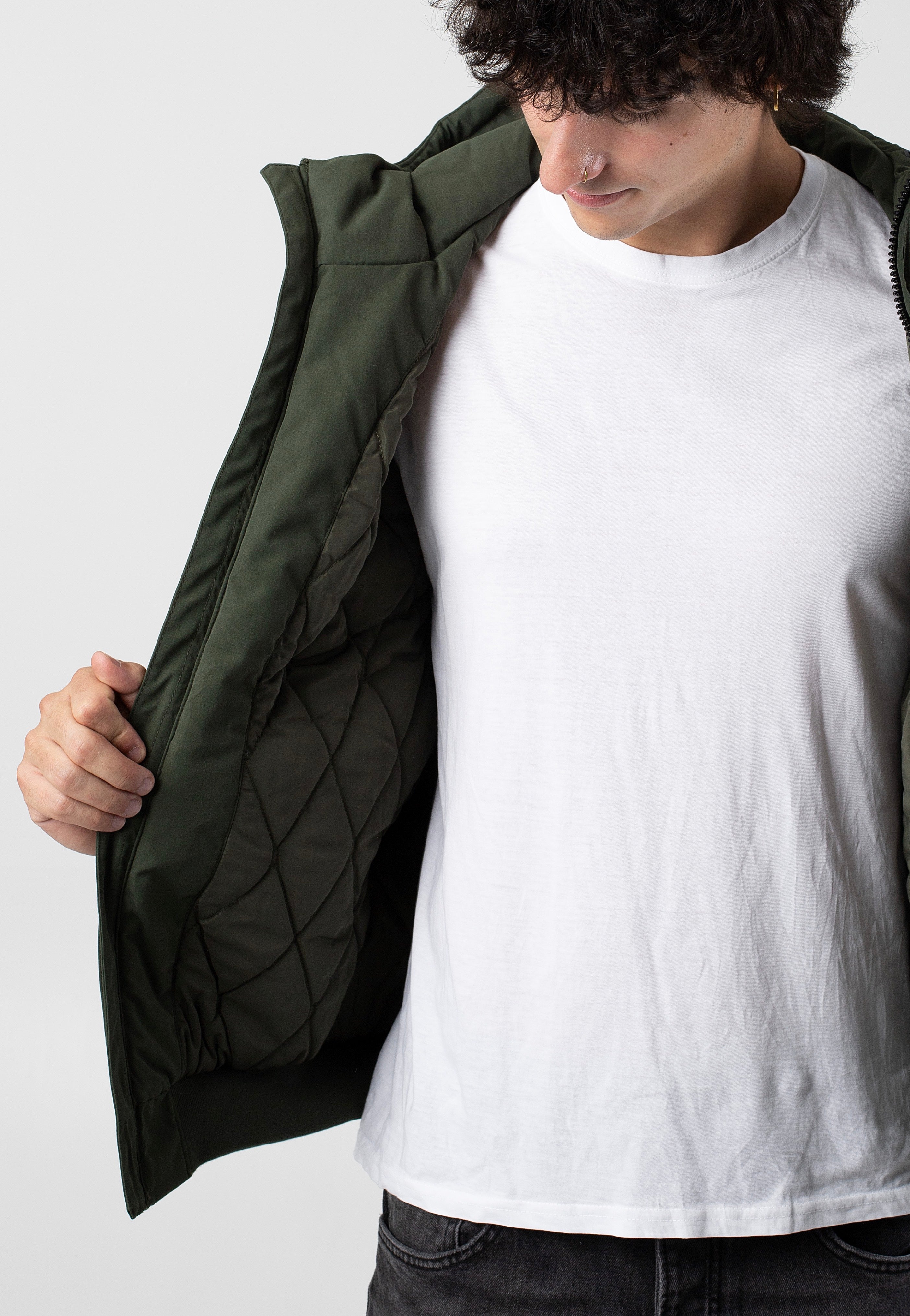 vintage-industries-omega-dark-olive-veste-homme-vert-olive image 3