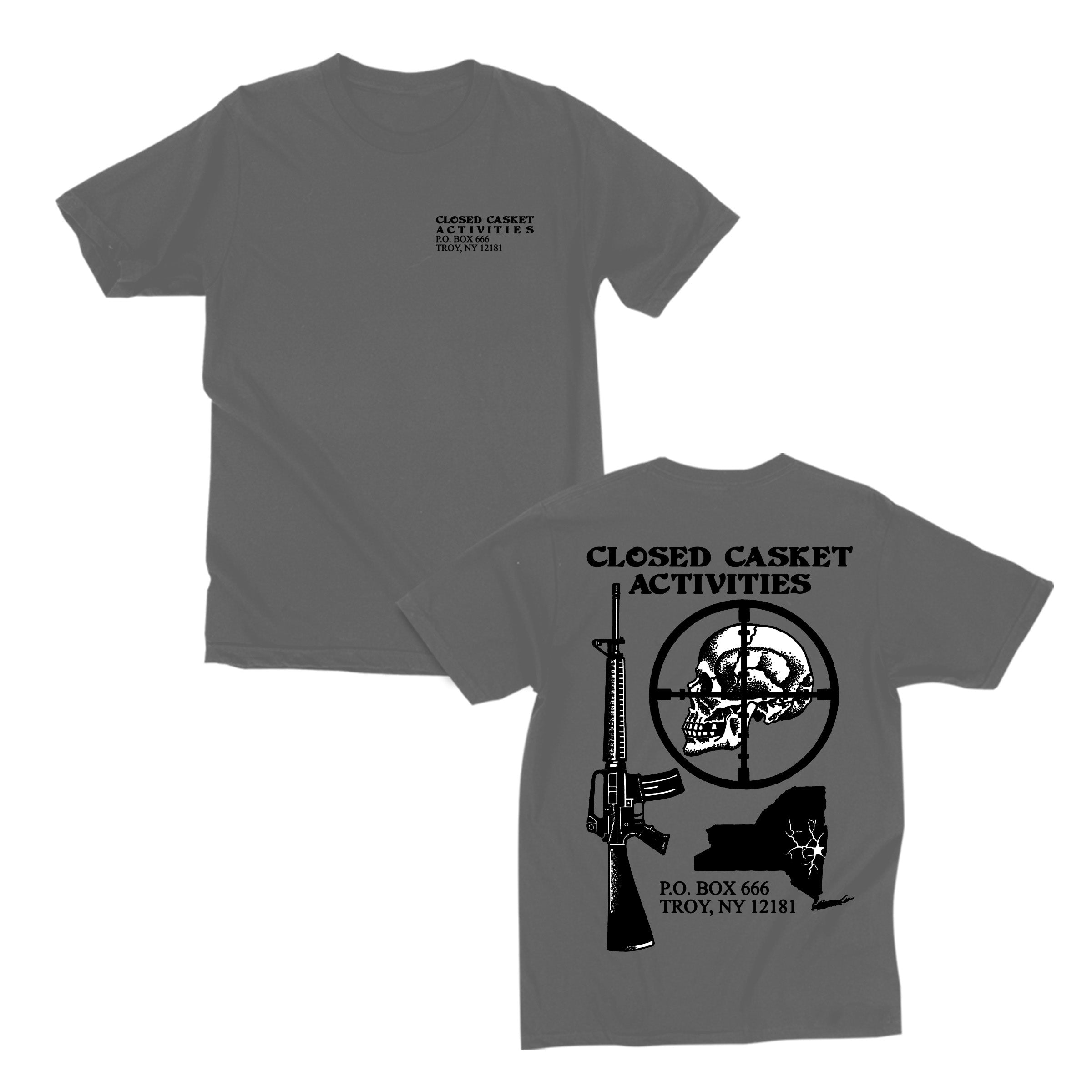 closed-casket-death-traitors-scope-t-shirt-pepper image 1