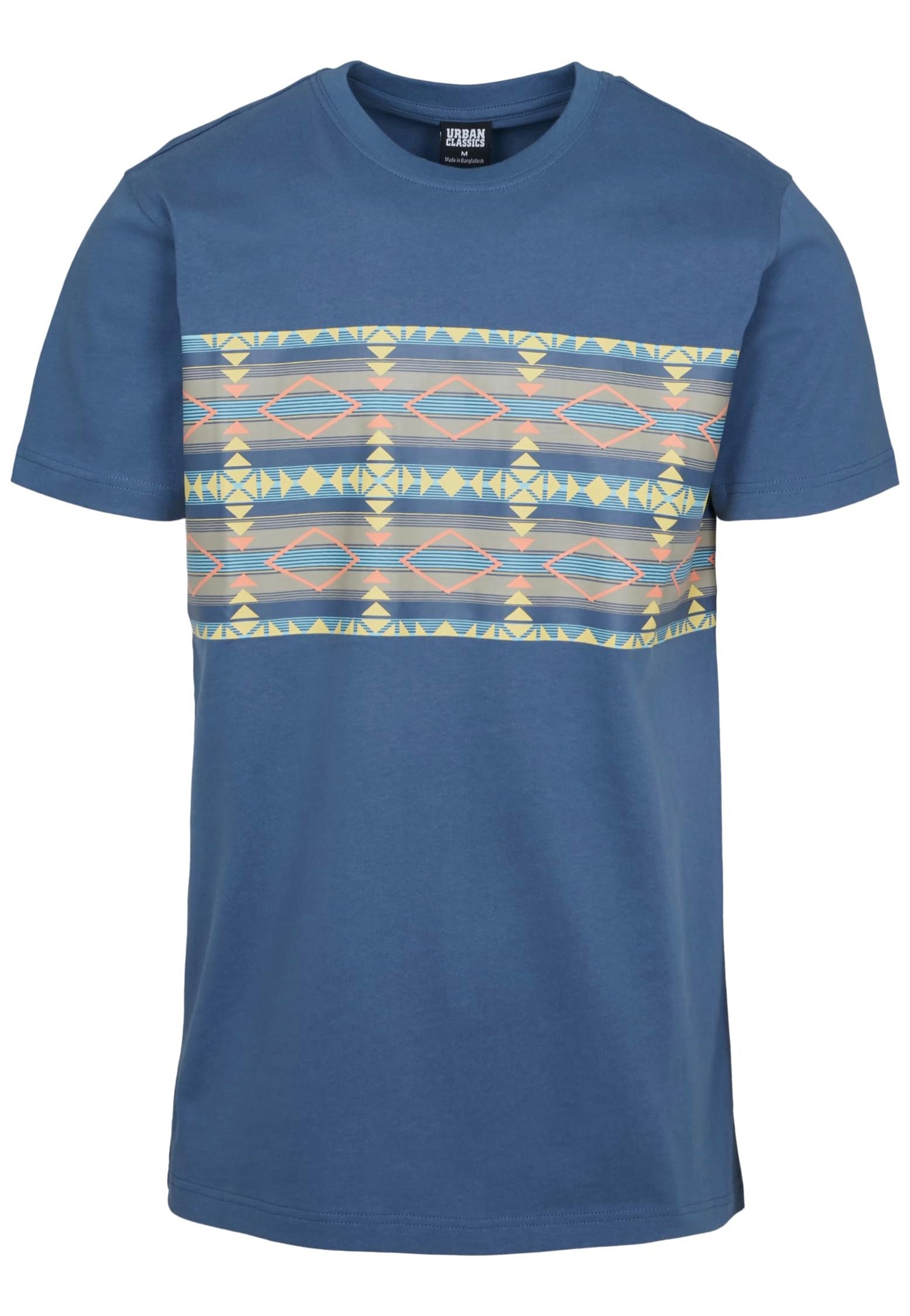 urban-classics-inka-pattern-t-shirt-bleu-vintageblue image 7